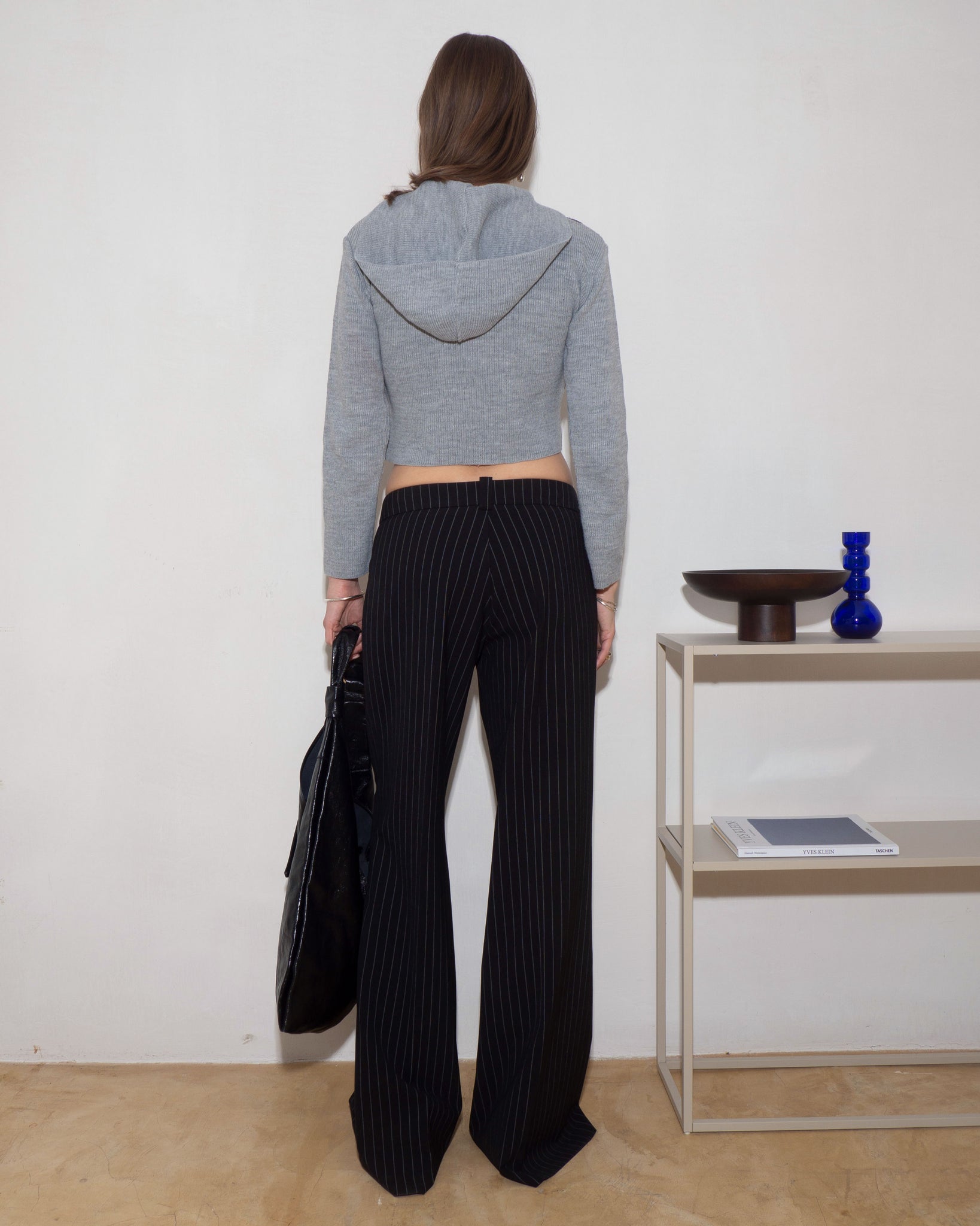 Cropped Hooded Knit