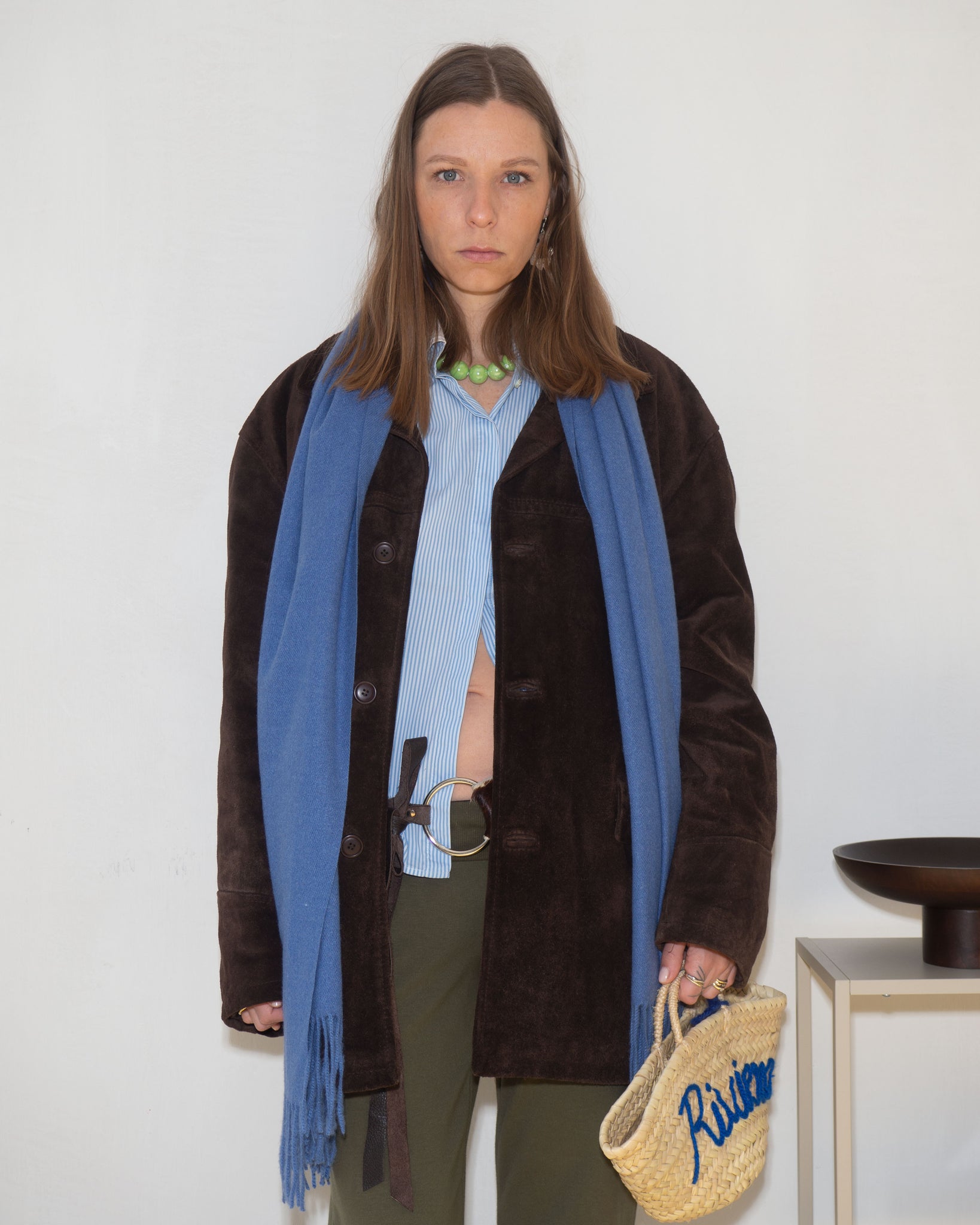 Brown Suede Coat