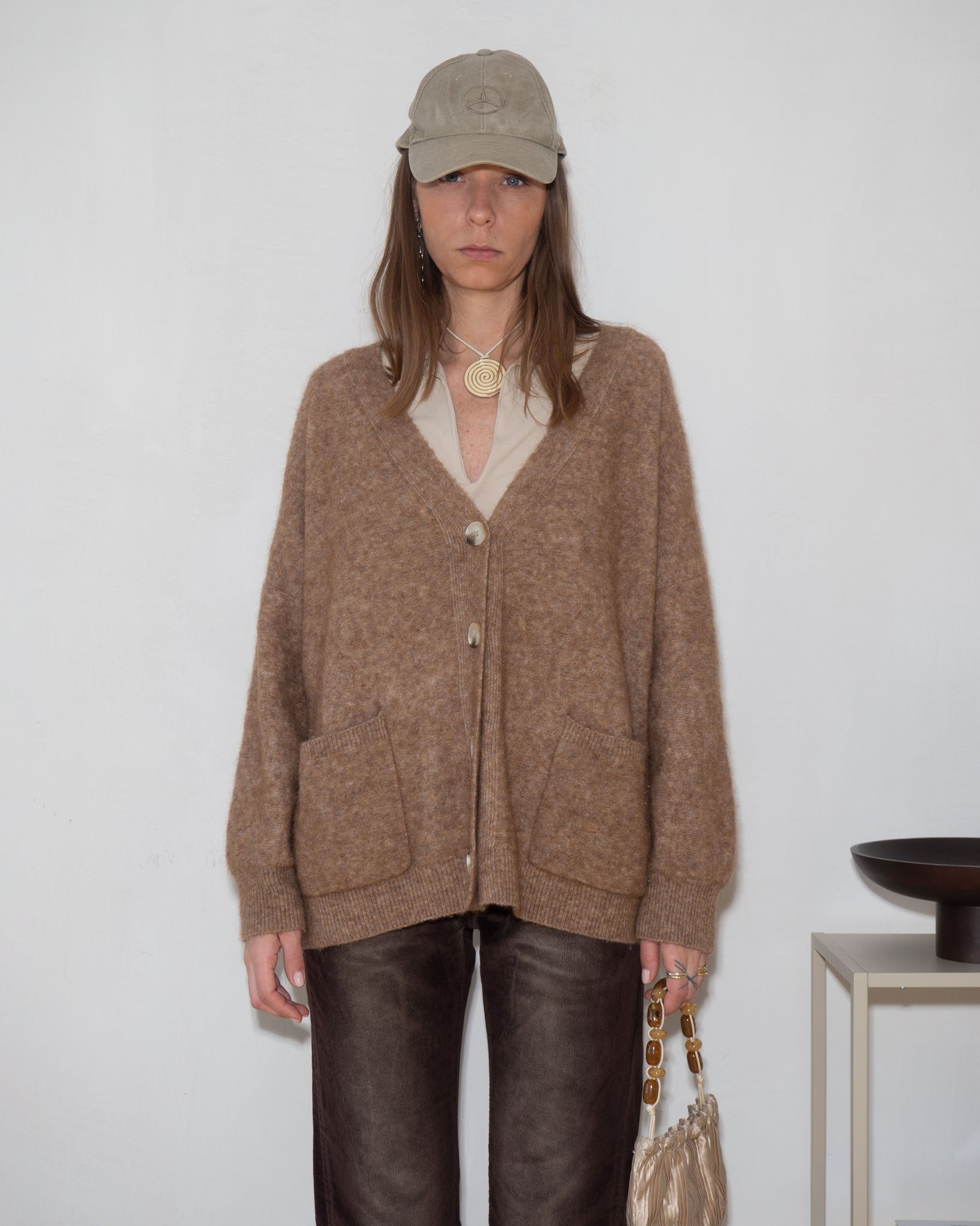 Mohair Oversized Cardigan