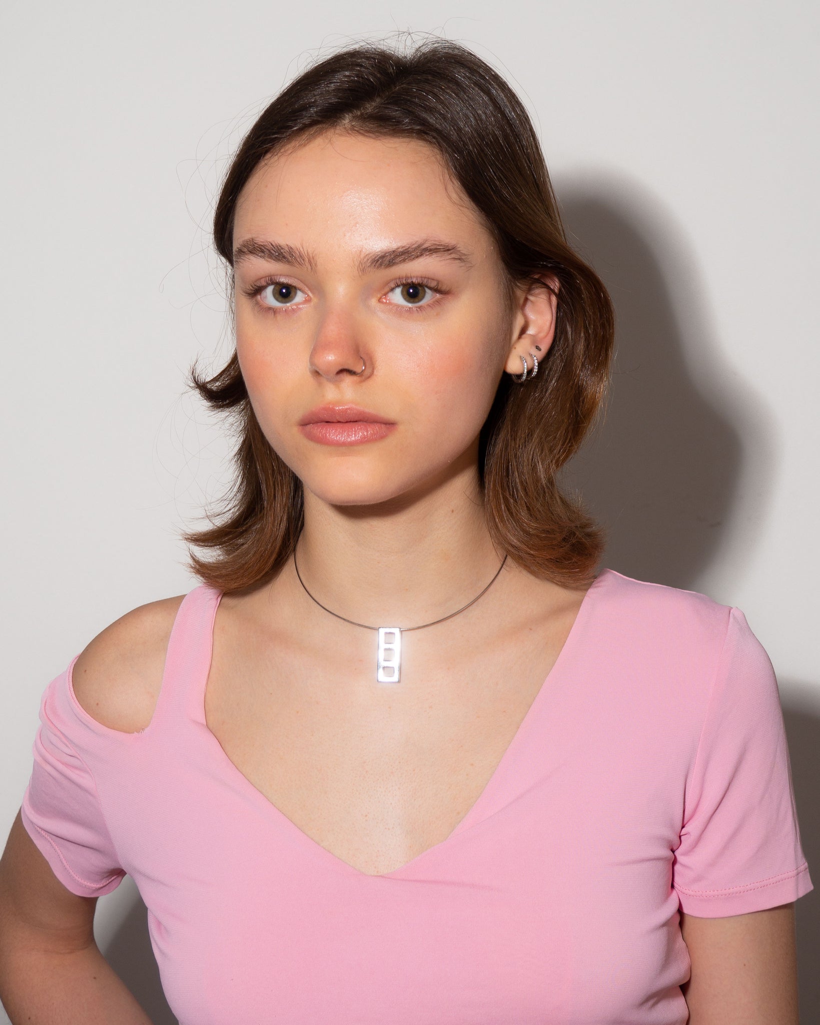 Silver Modernist Necklace