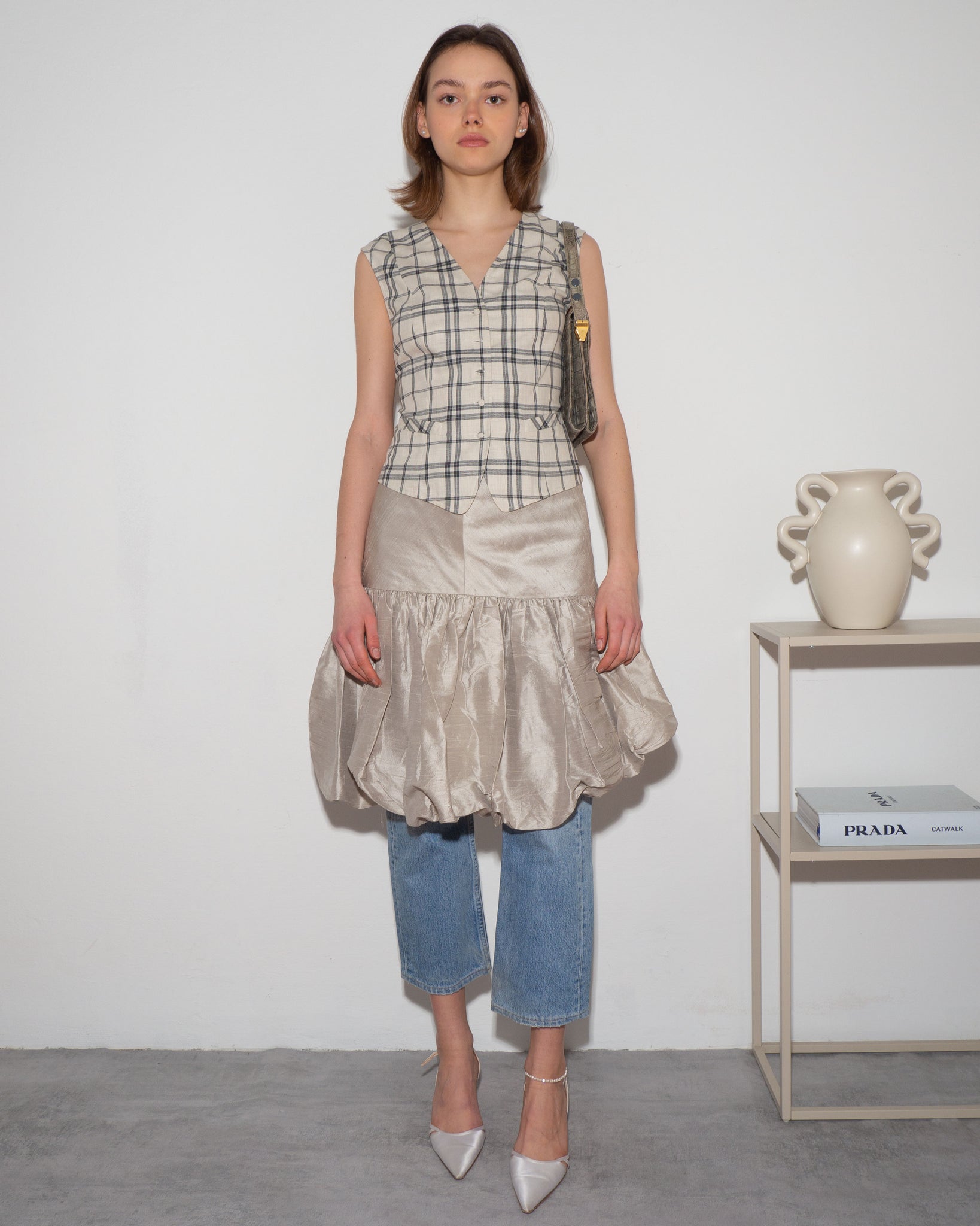 Cacharel Checked Waistcoat