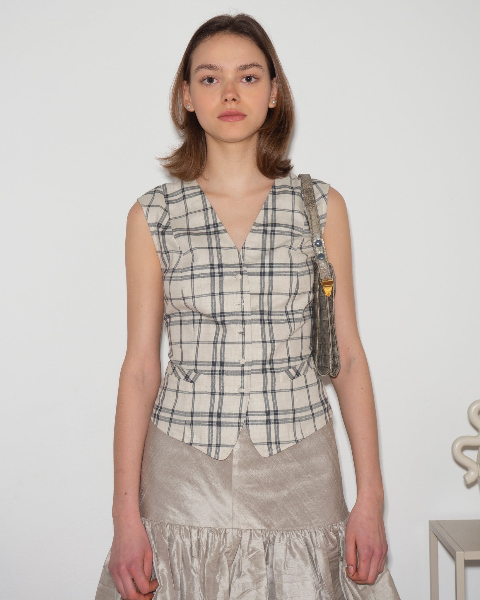 Cacharel Checked Waistcoat