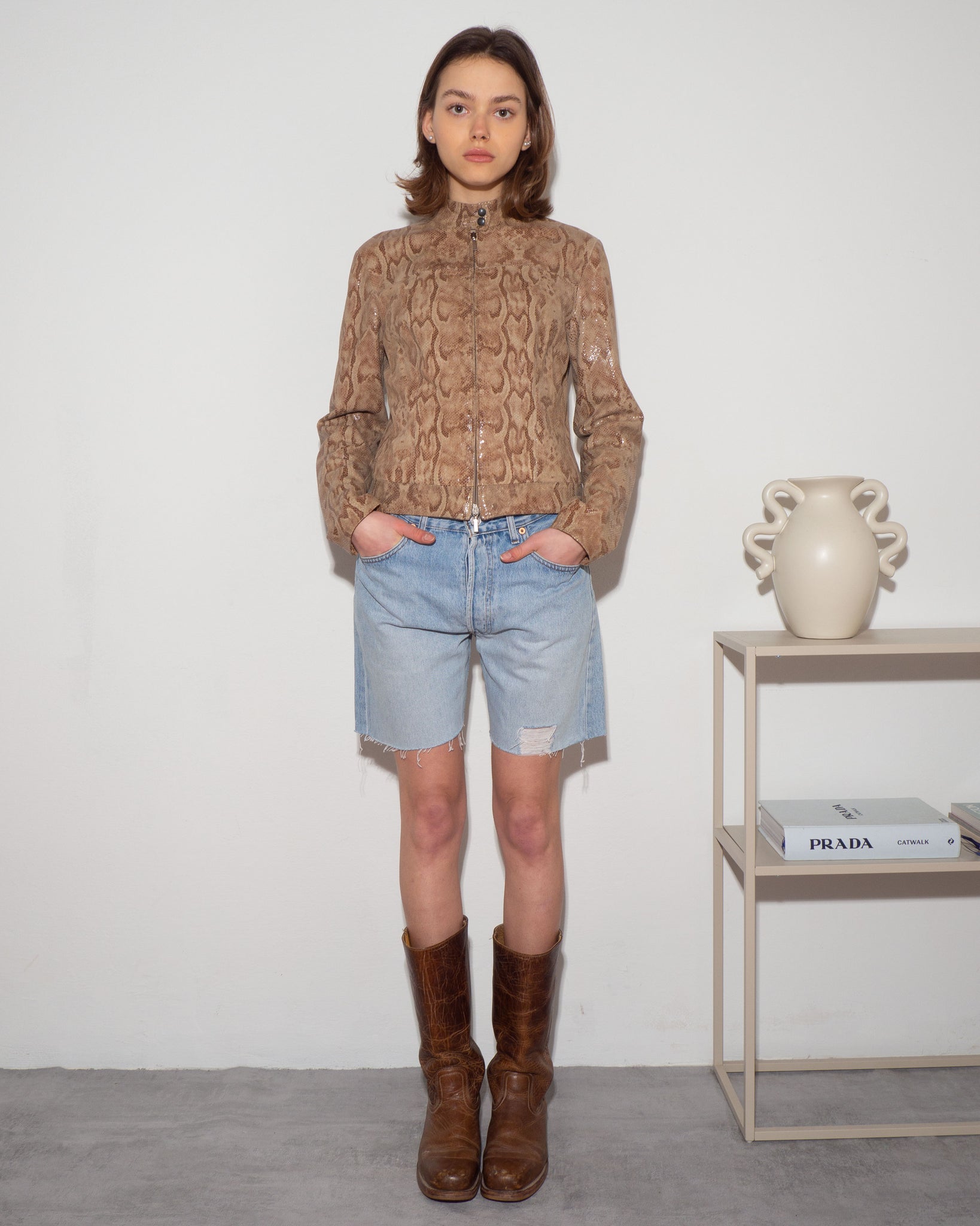 Snake Leather Jacket