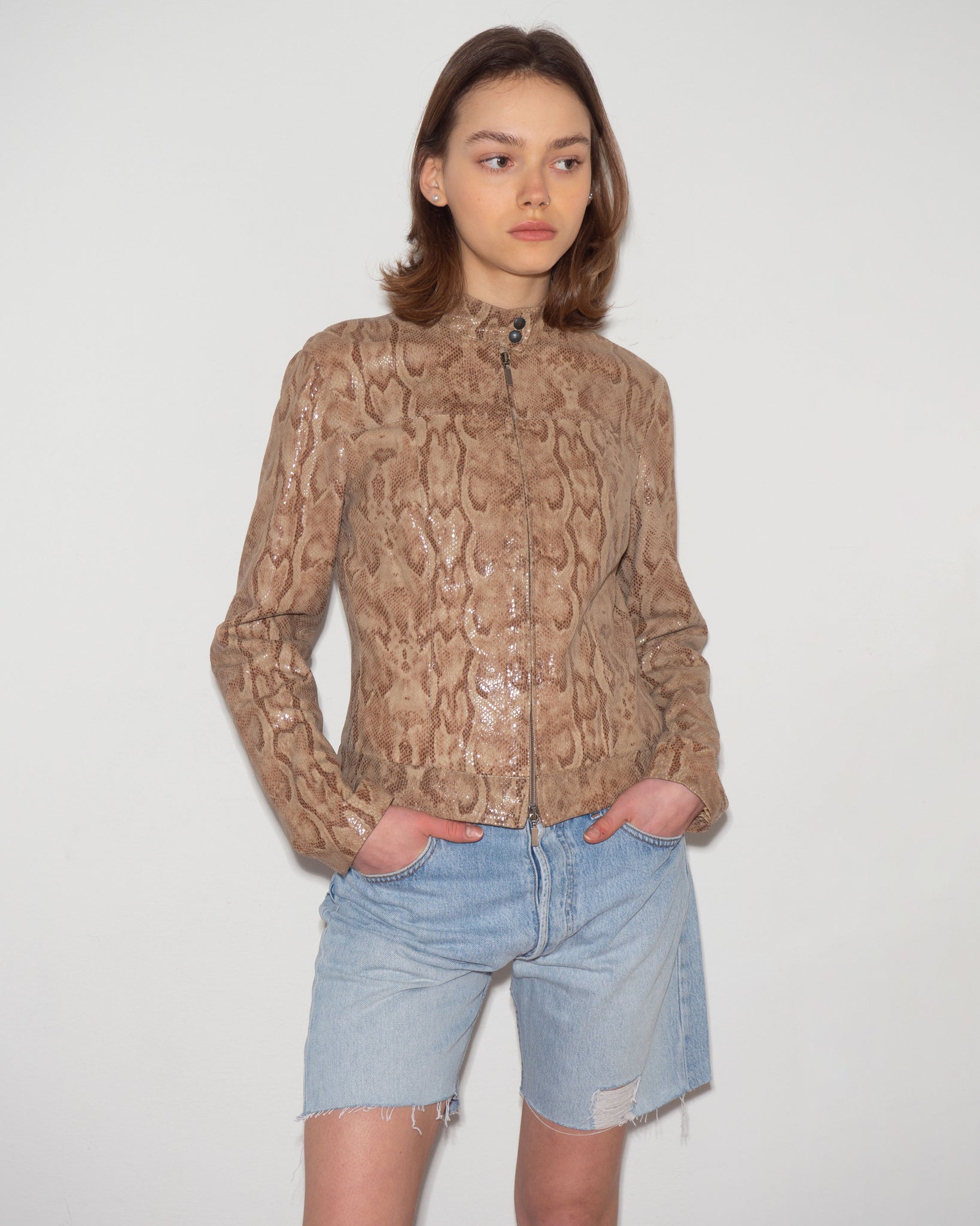 Snake Leather Jacket