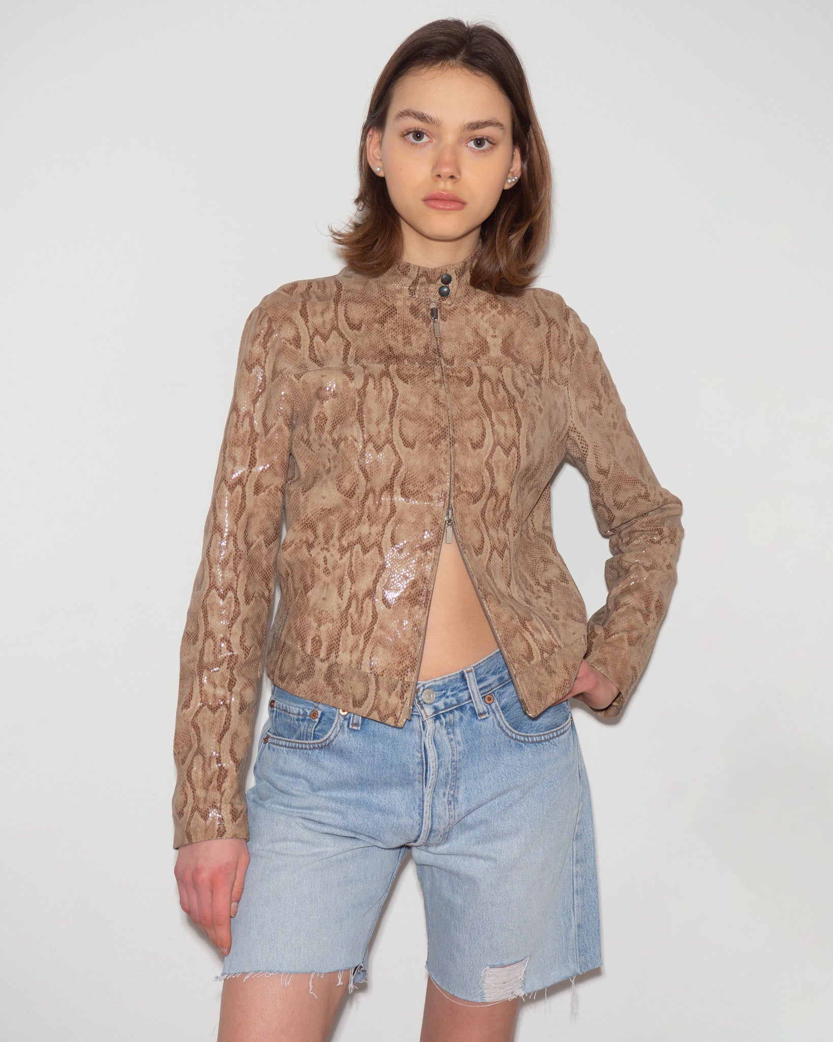 Snake Leather Jacket
