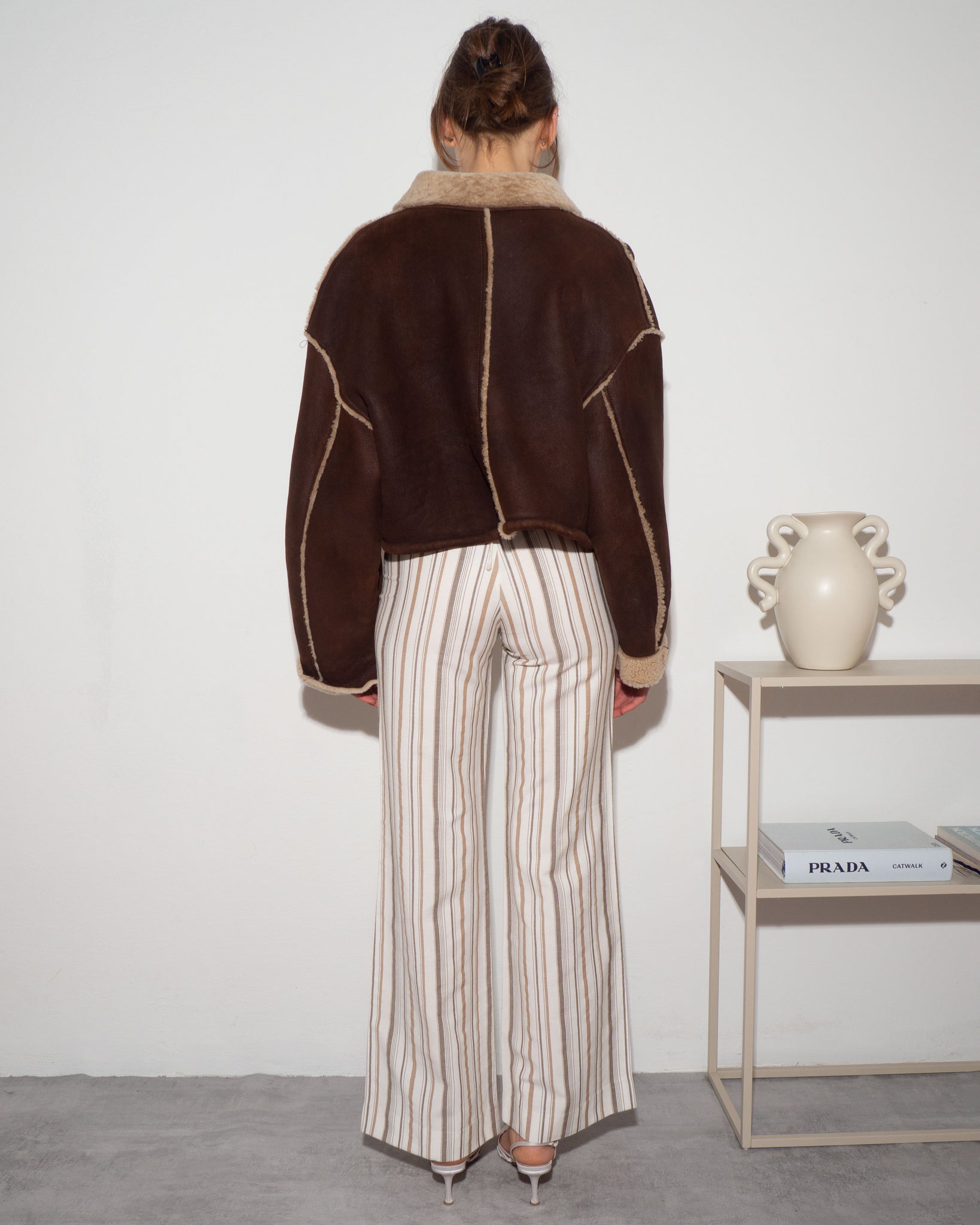 Cropped Shearling Jacket