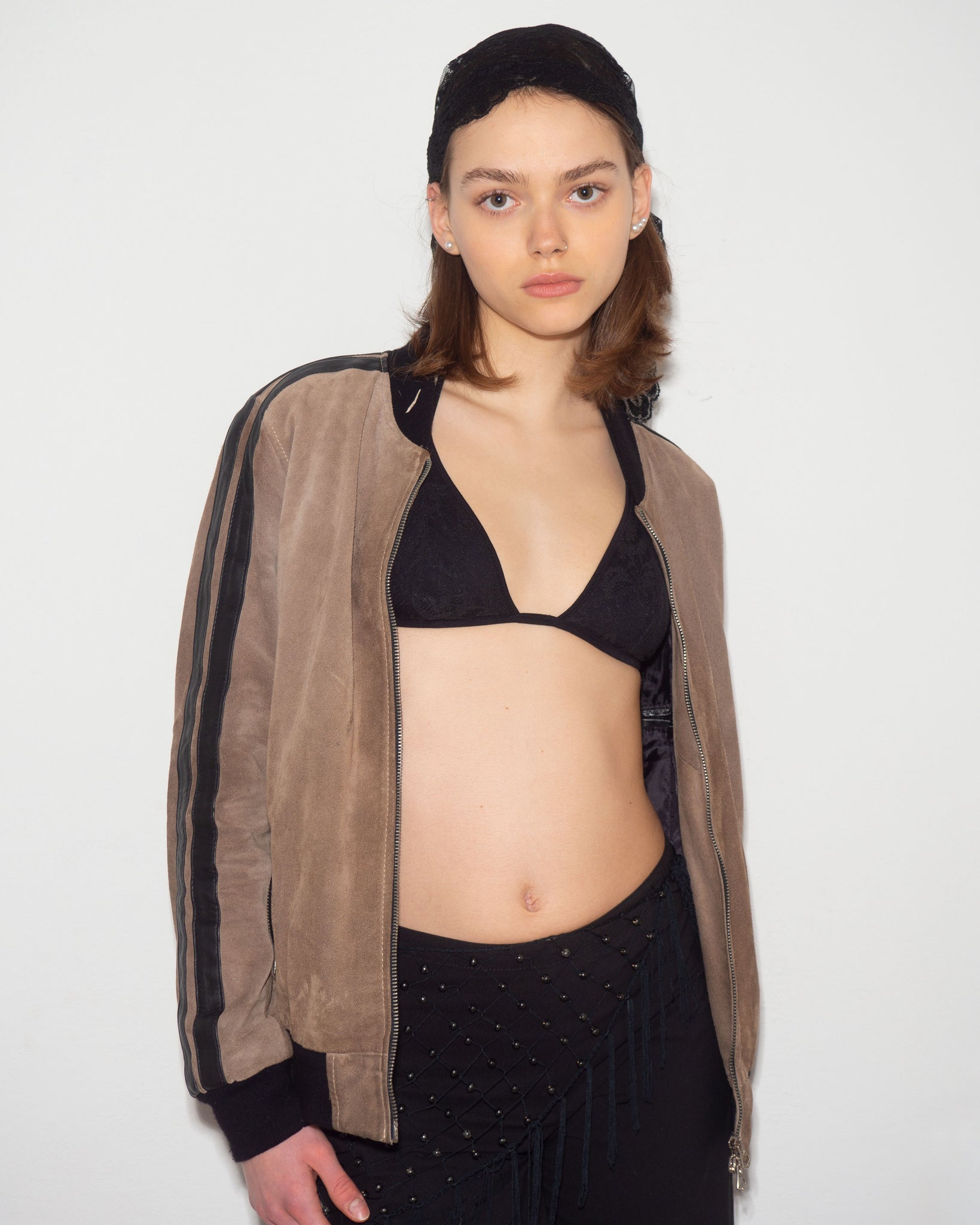 Suede Leather Bomber