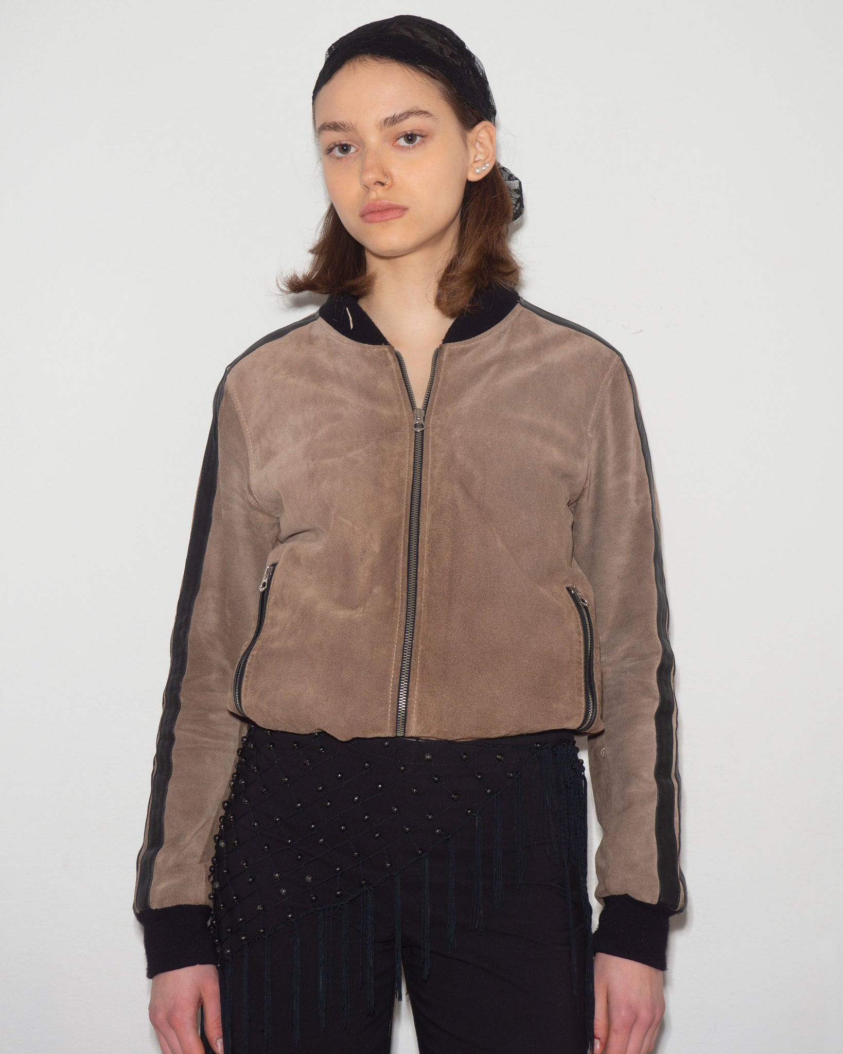 Suede Leather Bomber