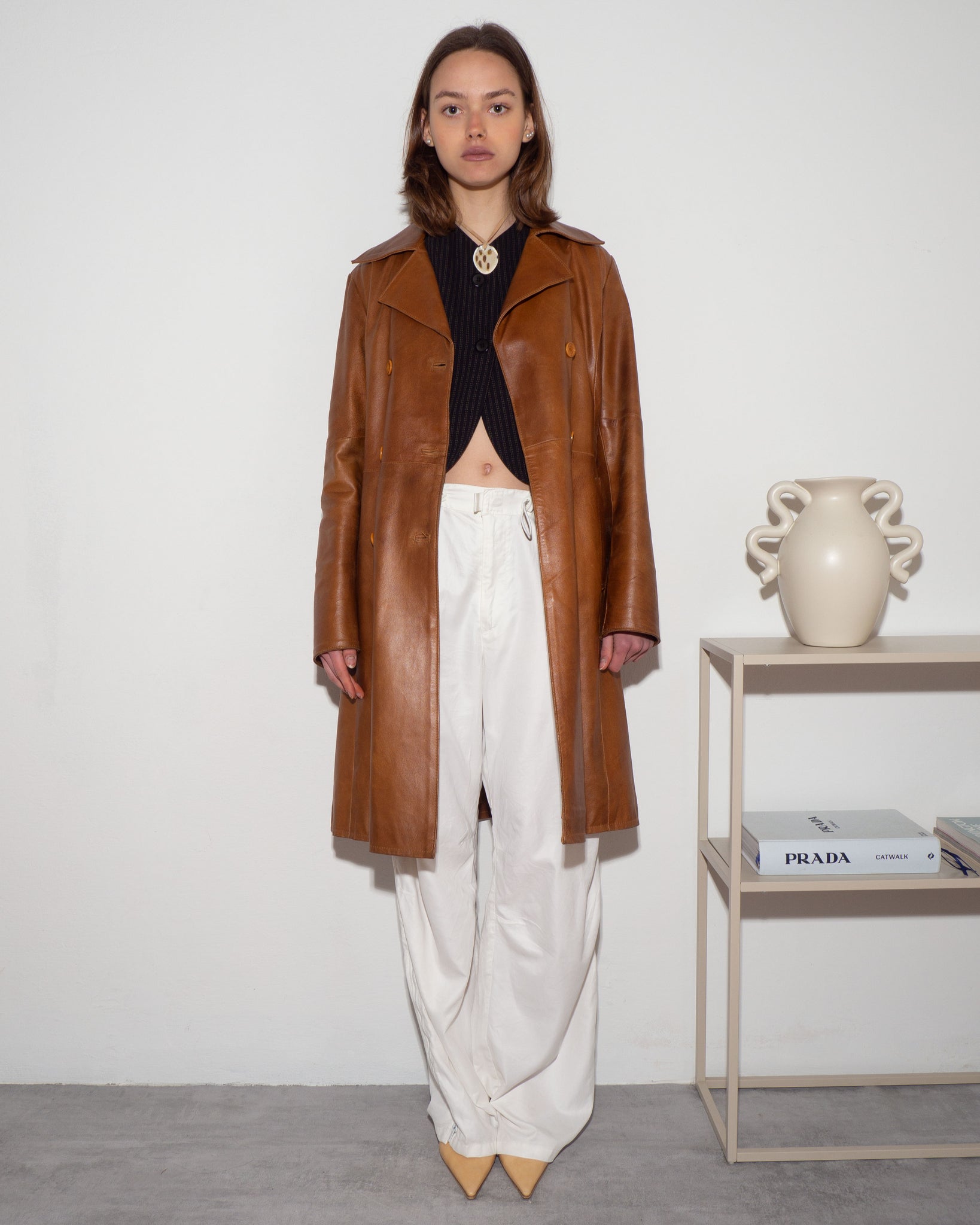Leather Trench Coat