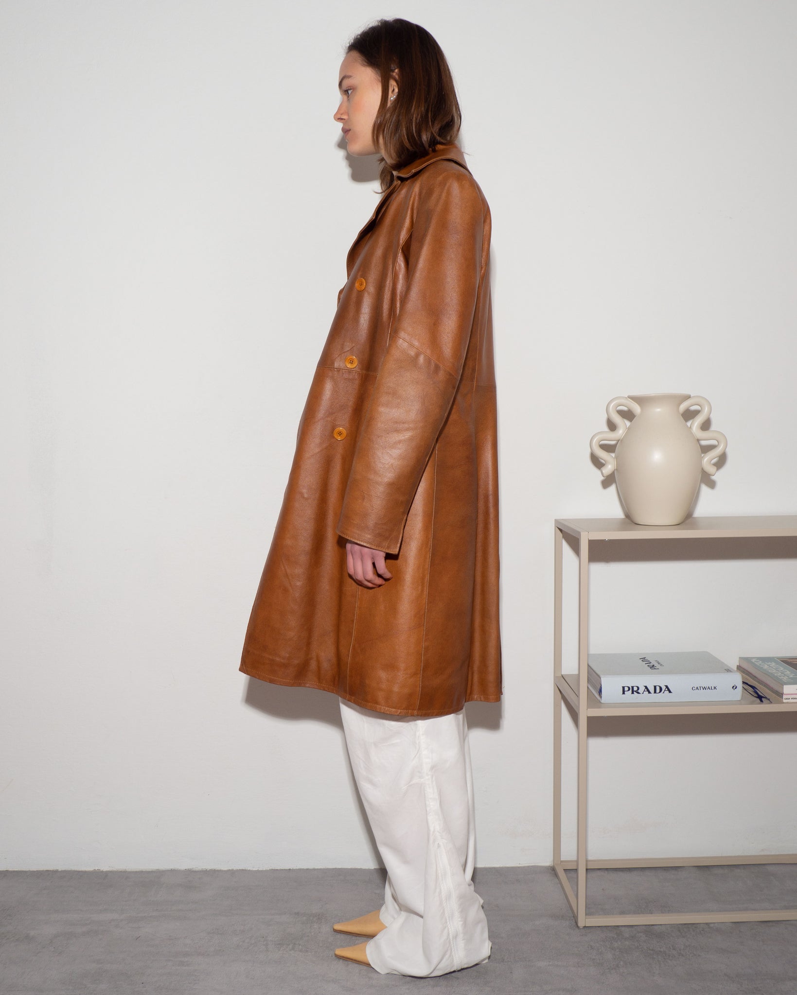 Leather Trench Coat