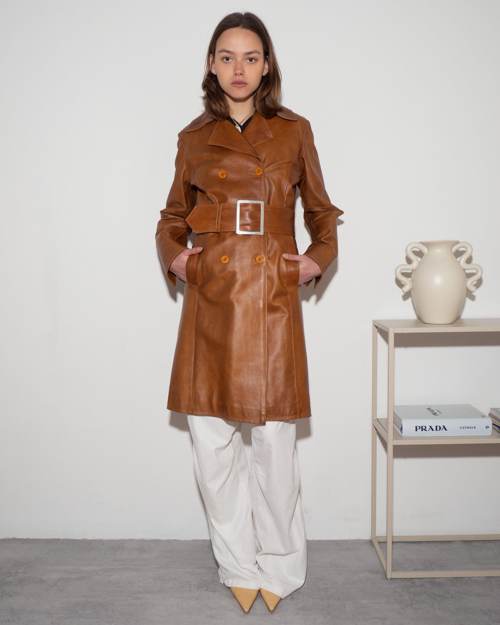 Leather Trench Coat