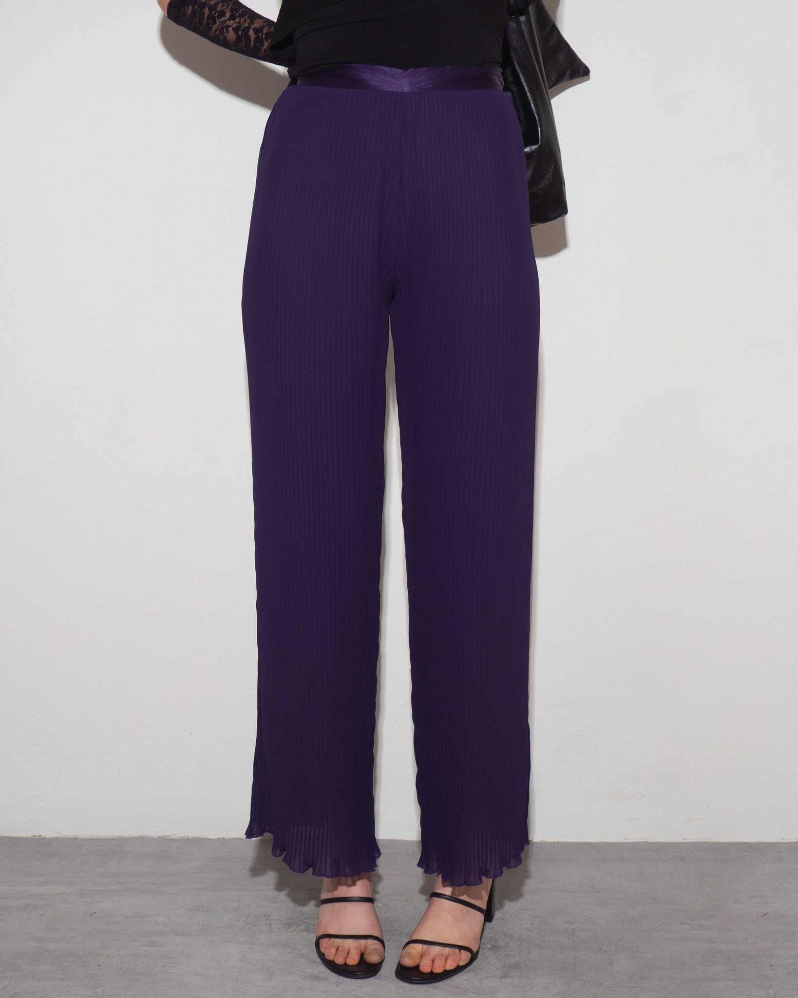 Plissé Purple Pants