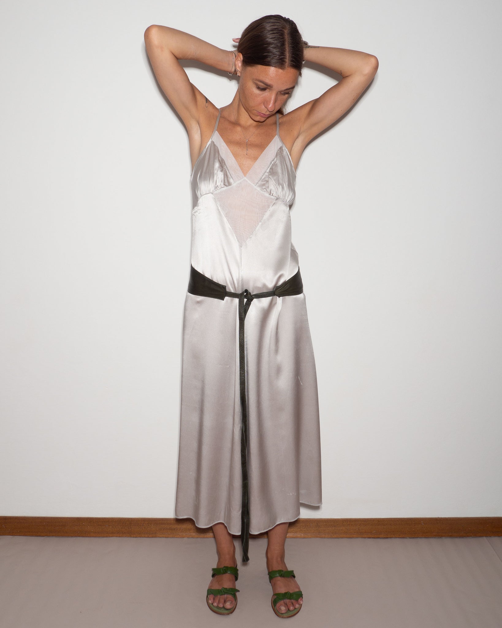 Silk Silver Dress