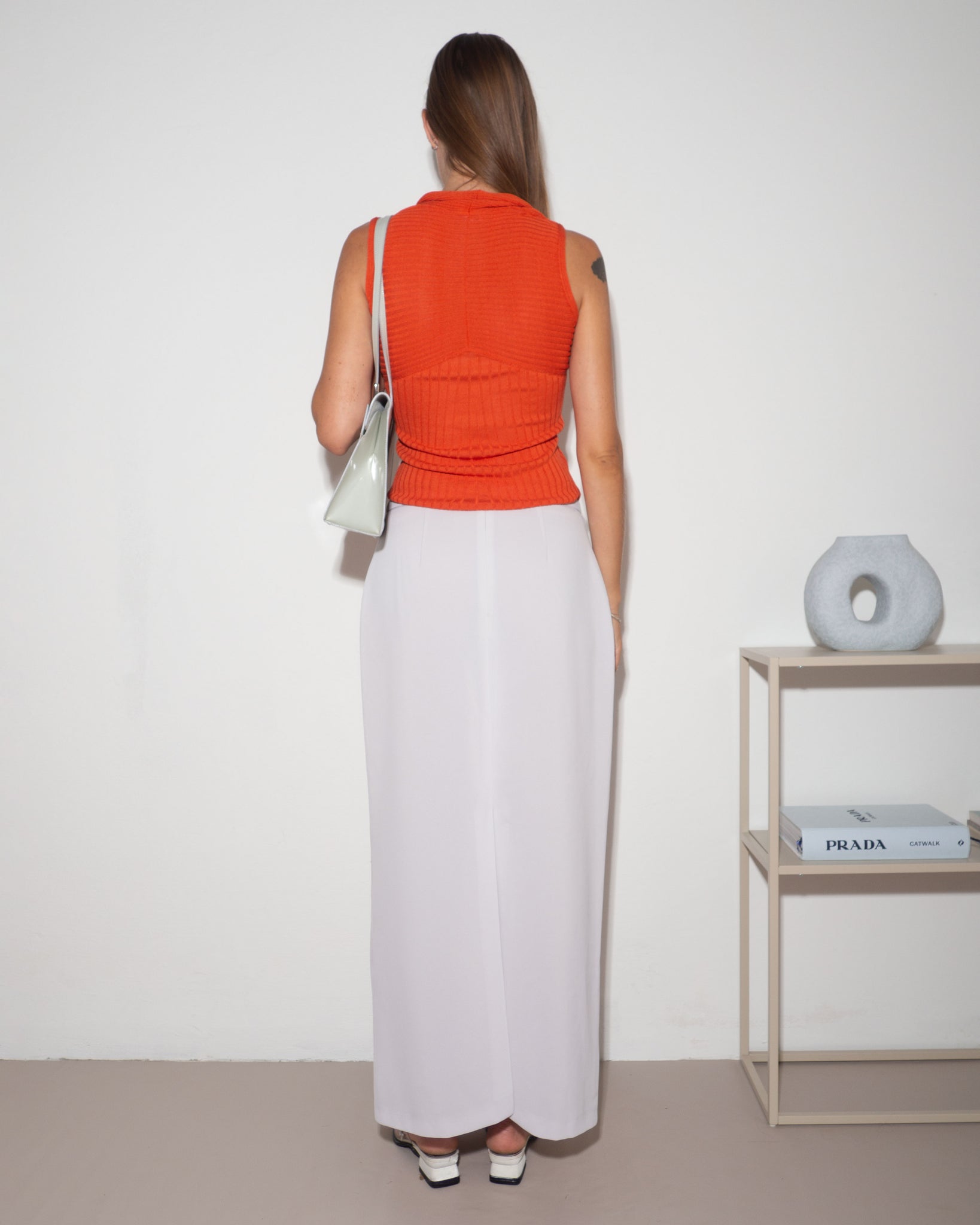 Gray Maxi Skirt