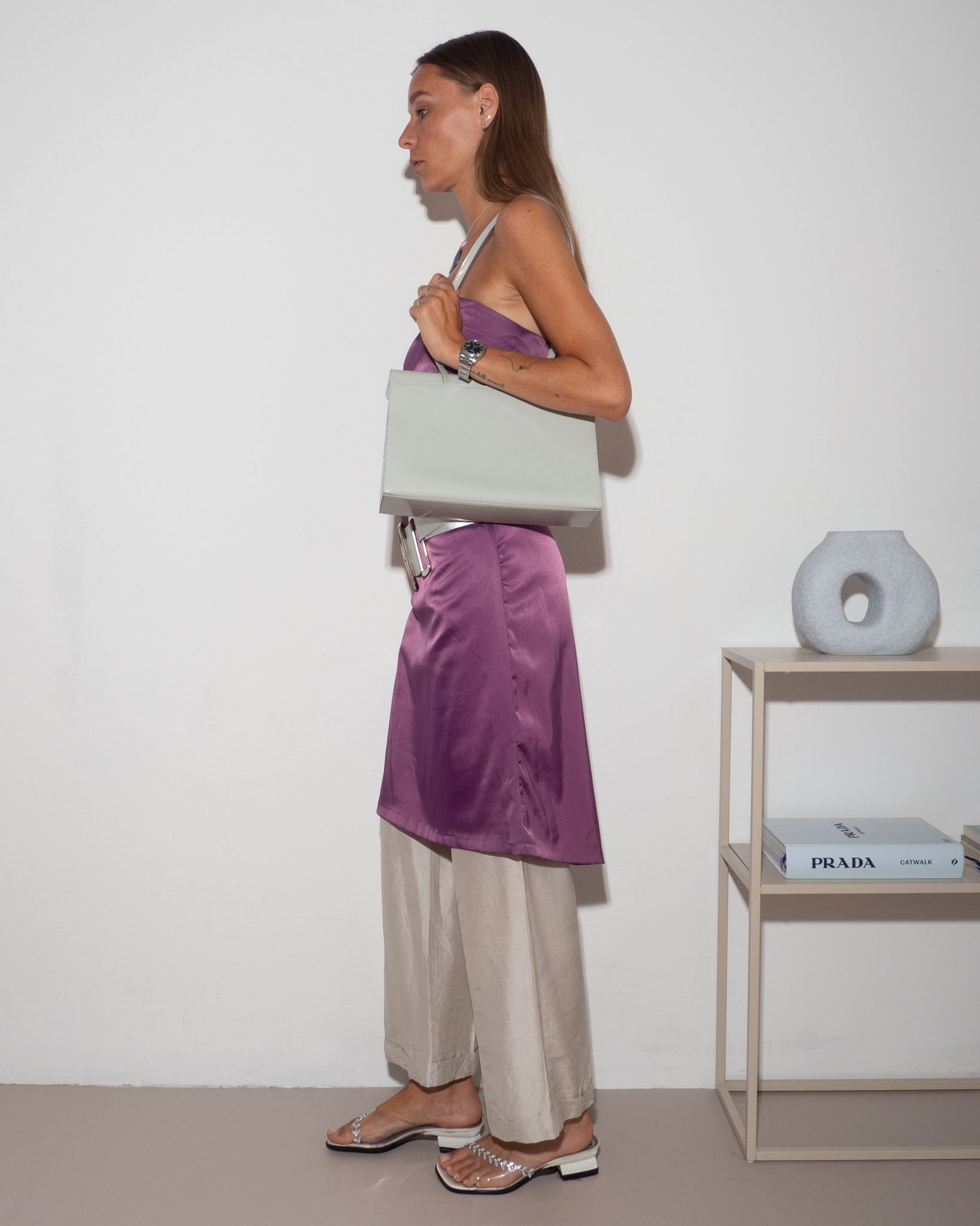 Purple Strapless Dress