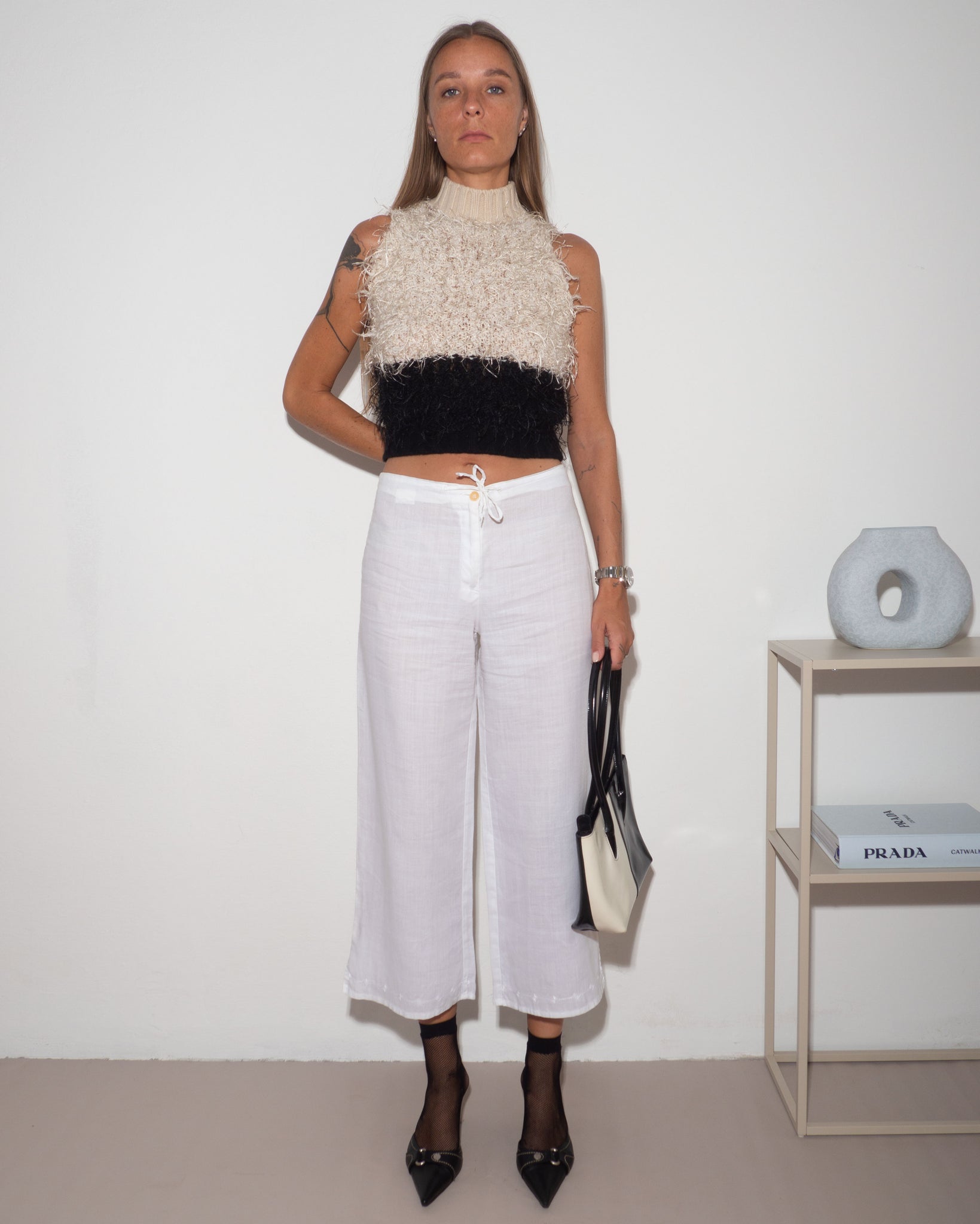 Krizia Mockneck Vest