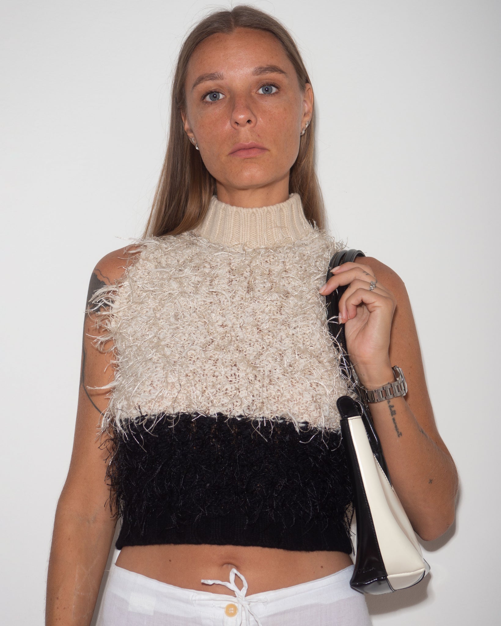 Krizia Mockneck Vest