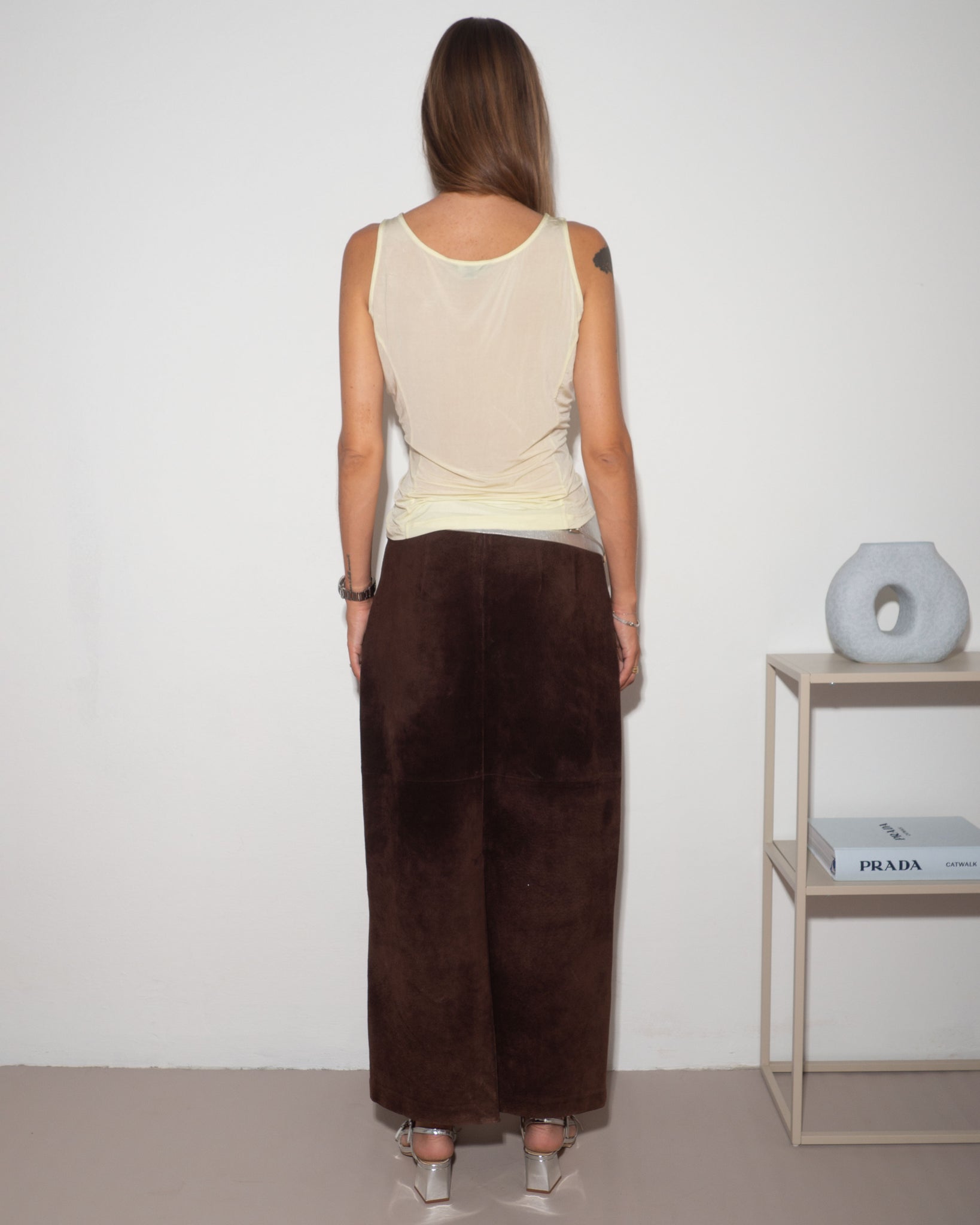Suede Chocolate Skirt