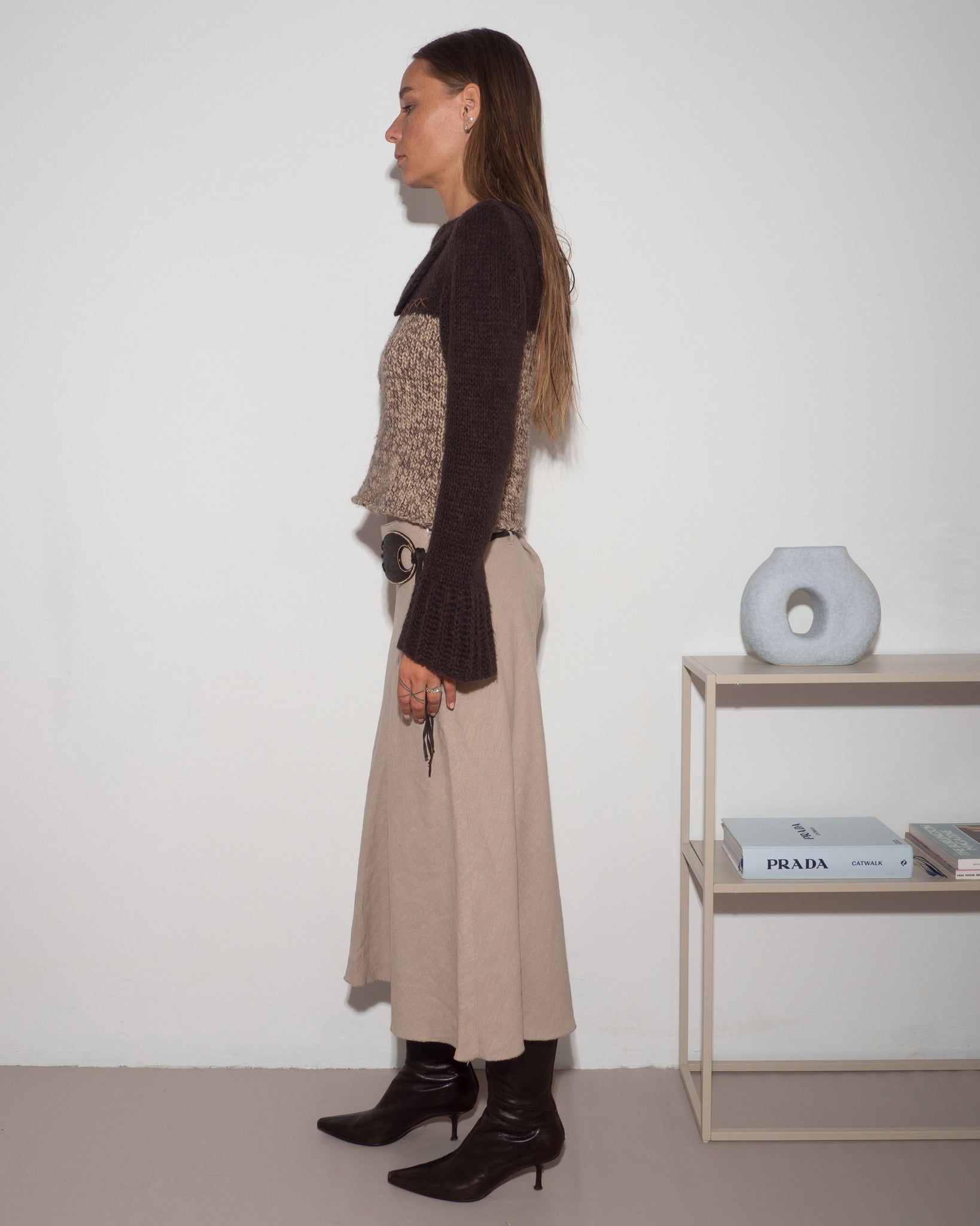 Brown Knitted Sweater