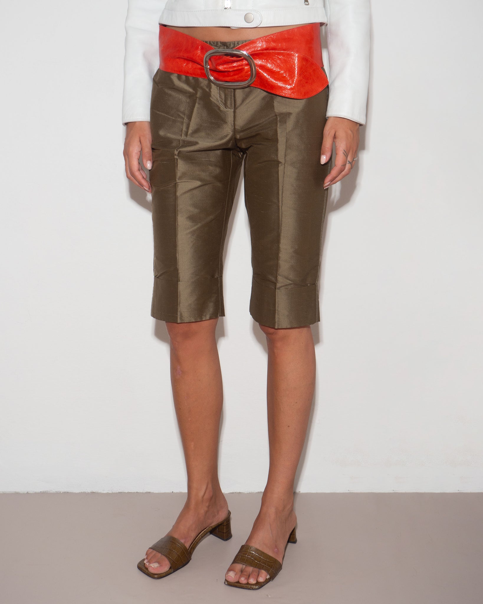 Silk Bermuda Shorts
