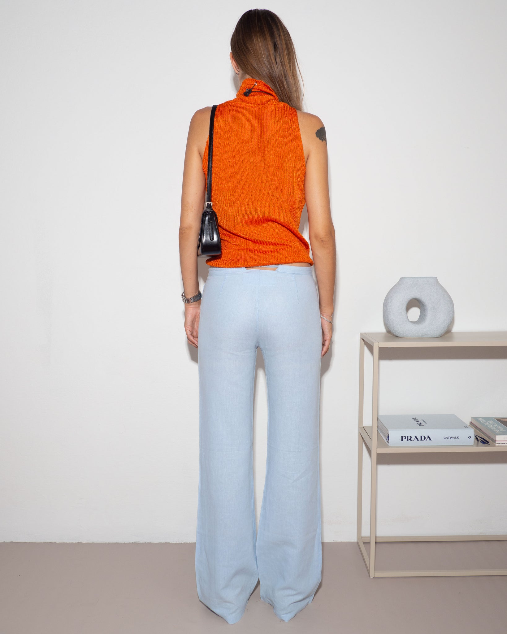 Blue Linen Pants