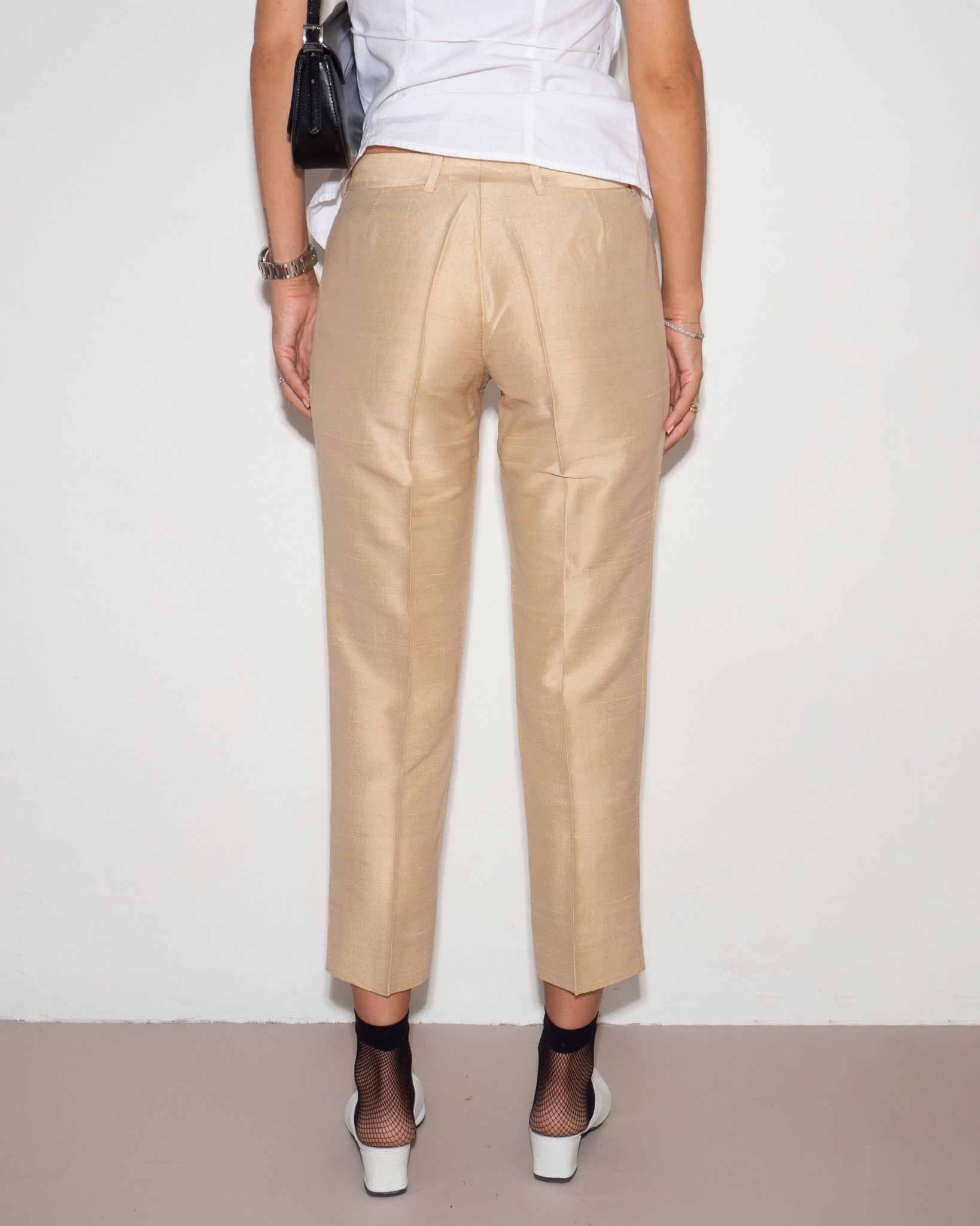 Silk Capri Pants
