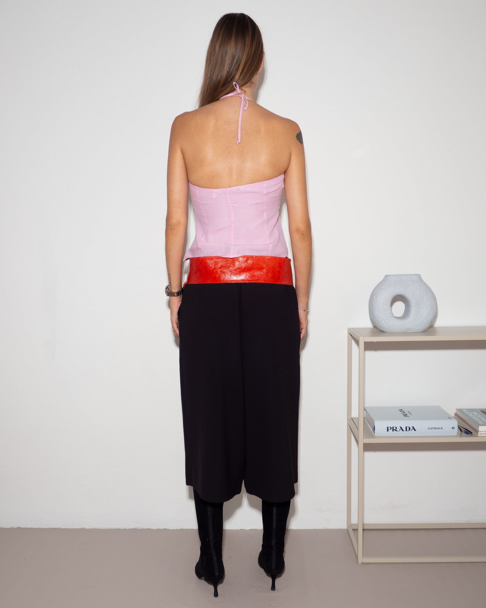 Pleated 3/4 Pants