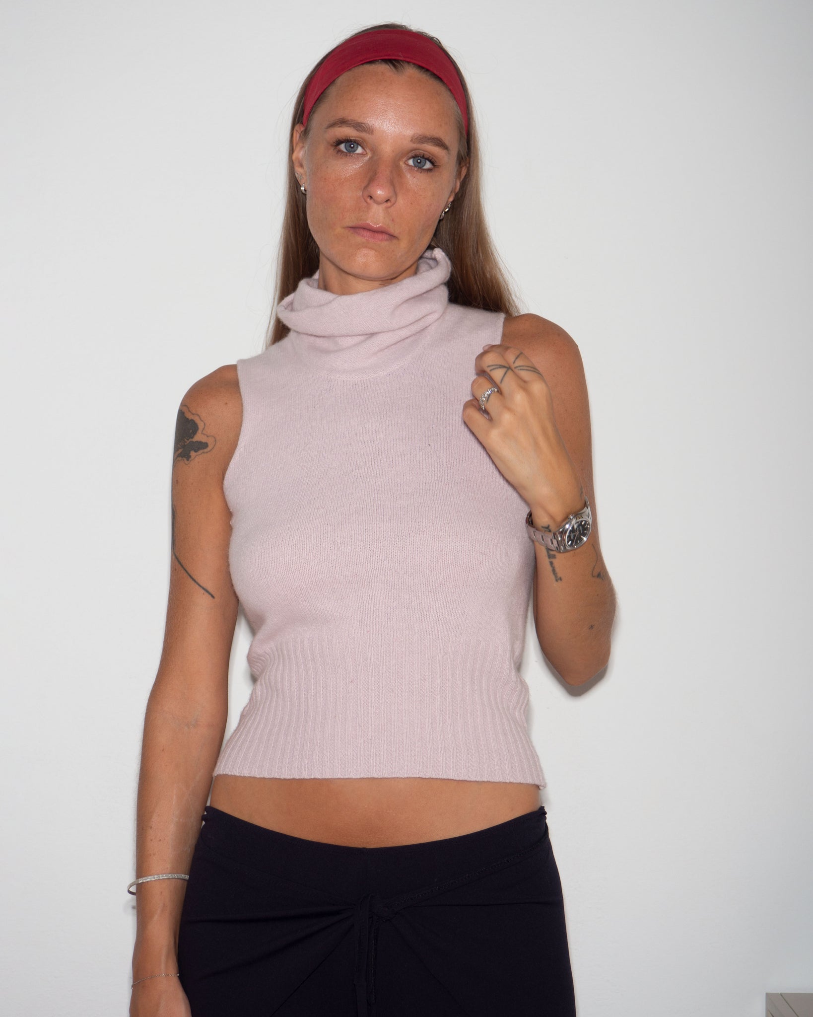 Angora Turtleneck Vest