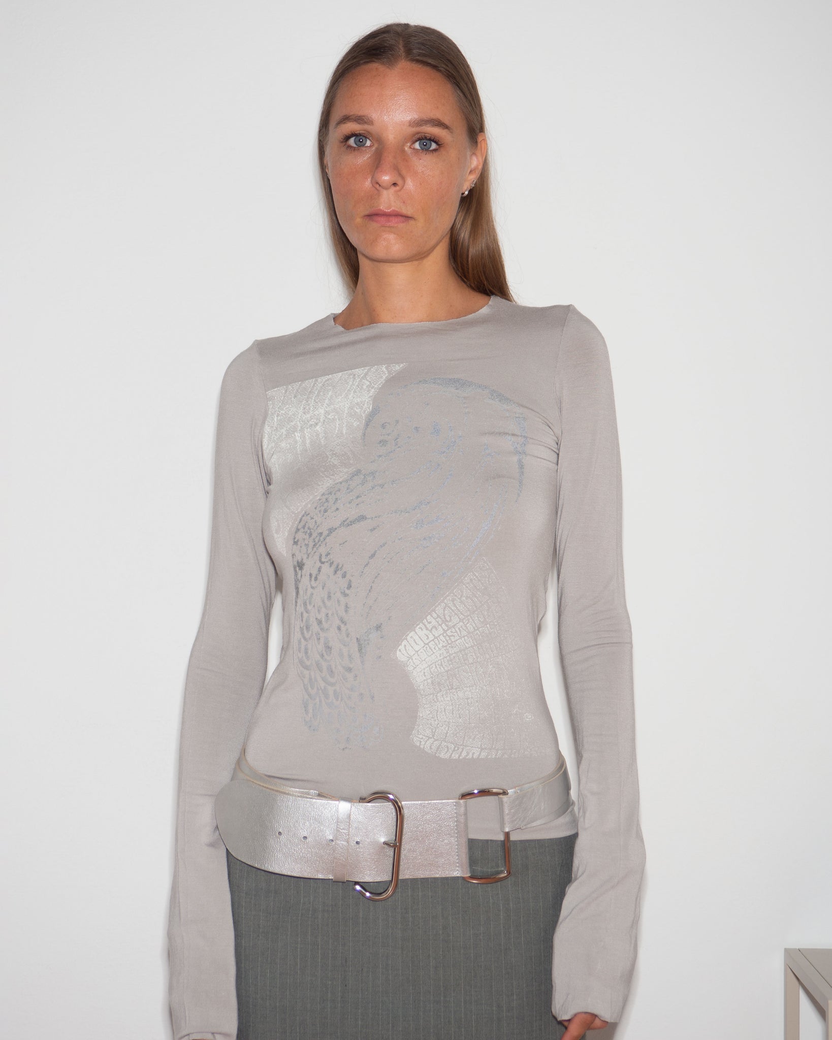 Gray Printed Tee