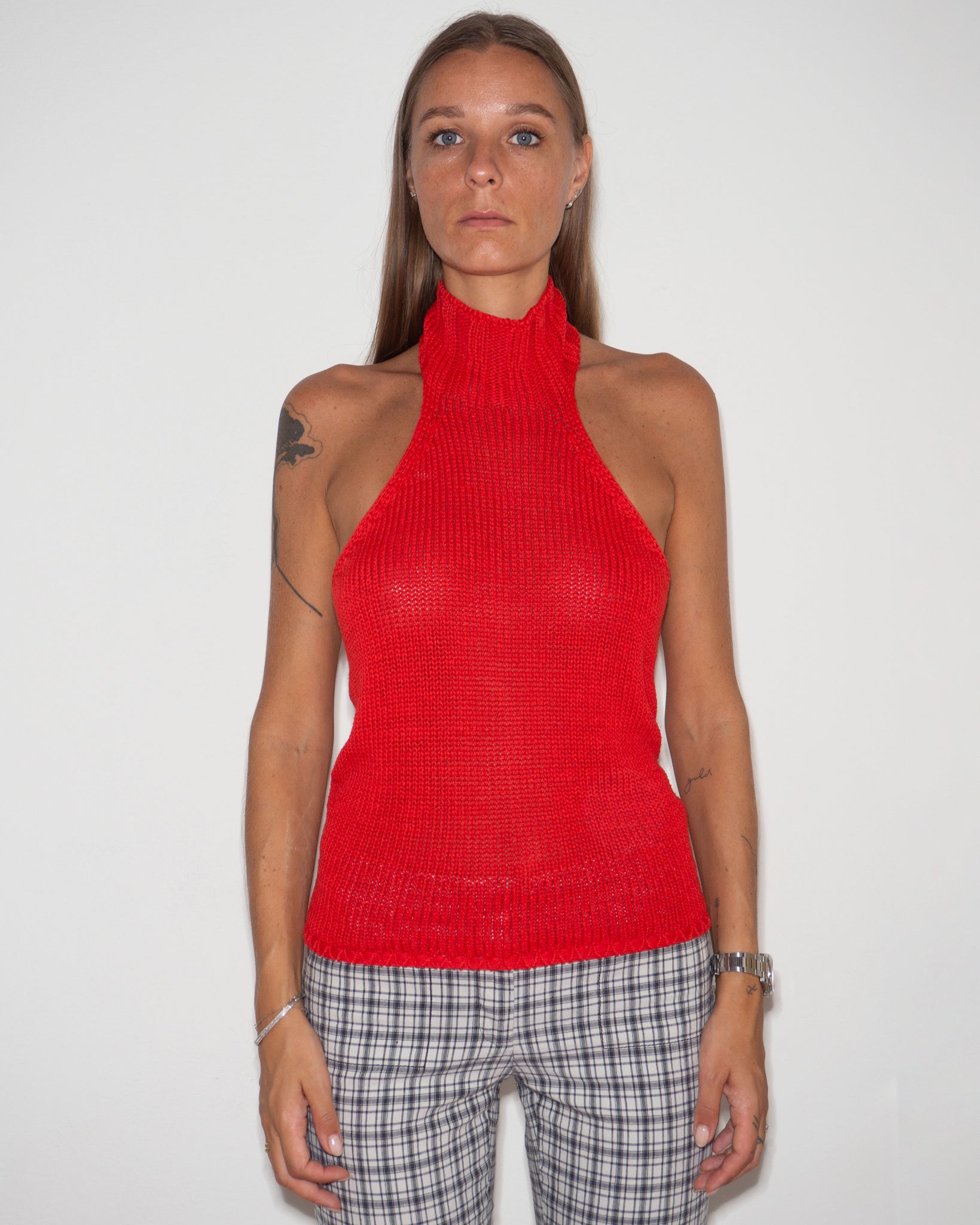 Knitted Halter Top