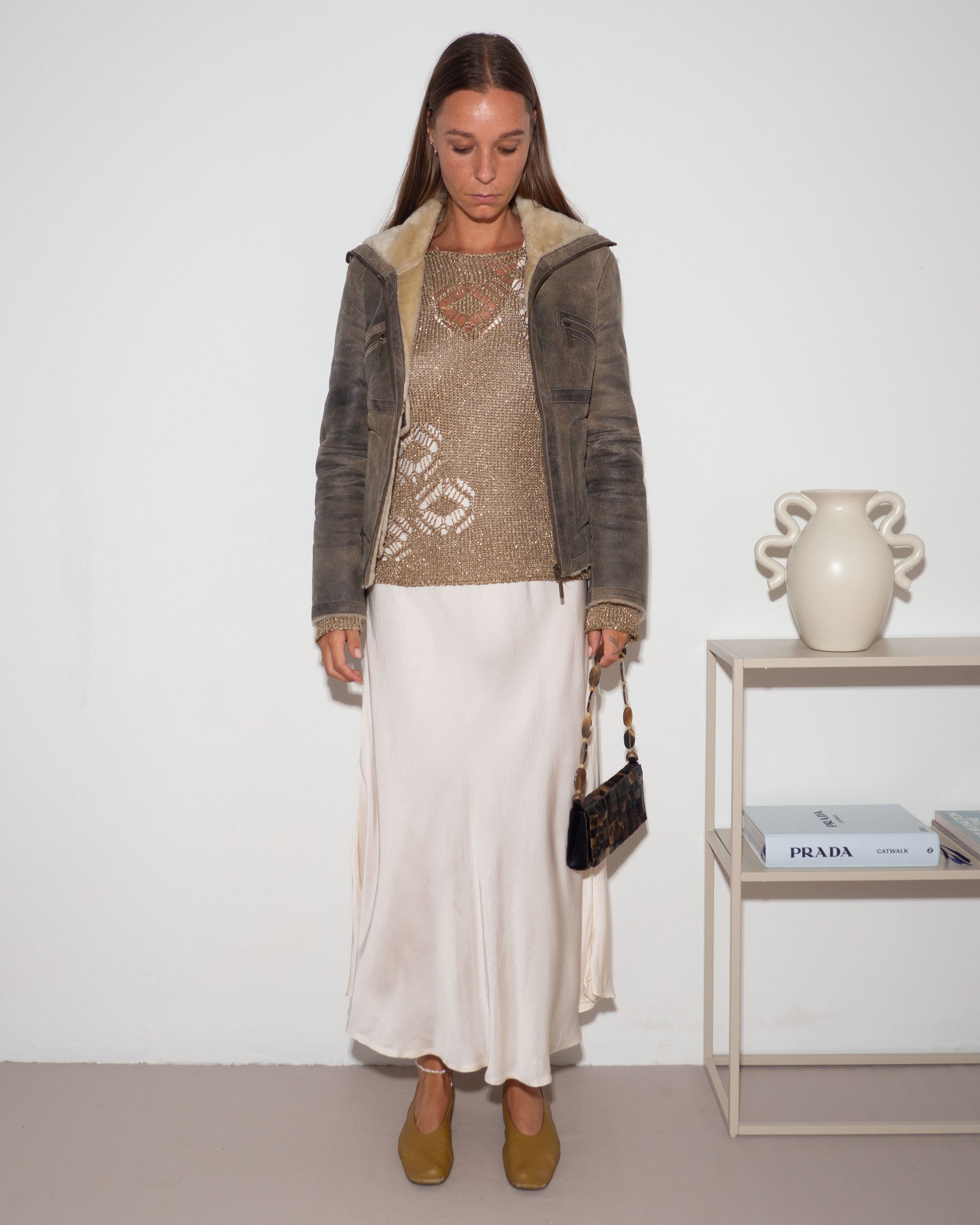 Shearling Biker Jacket