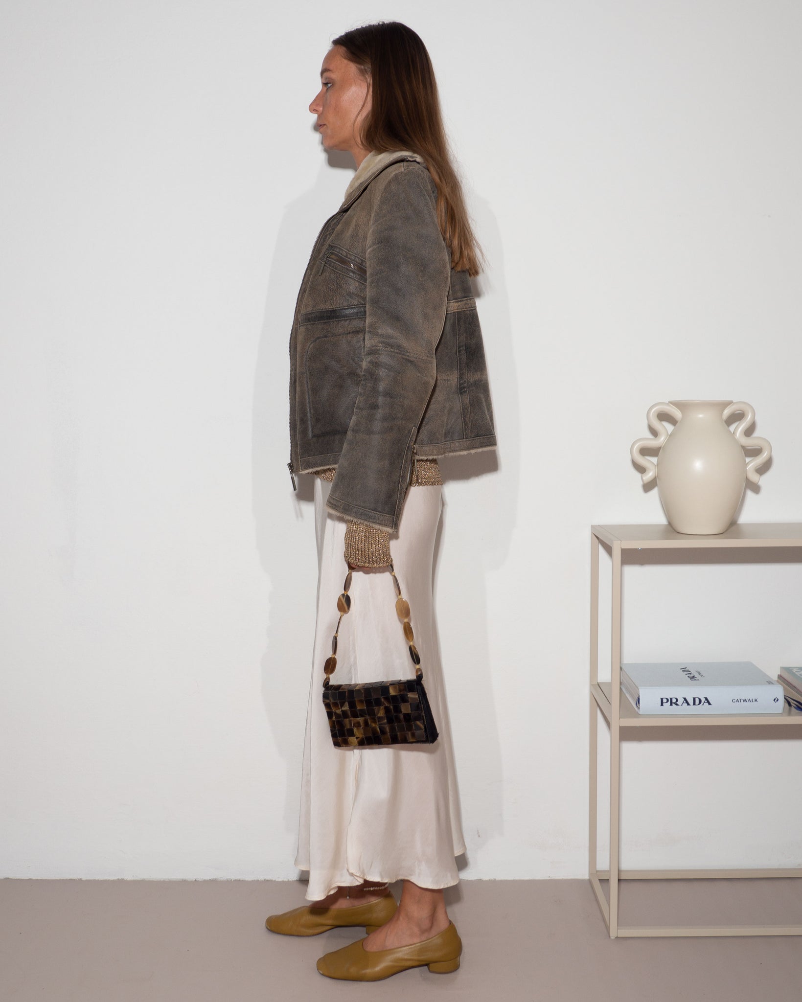 Shearling Biker Jacket