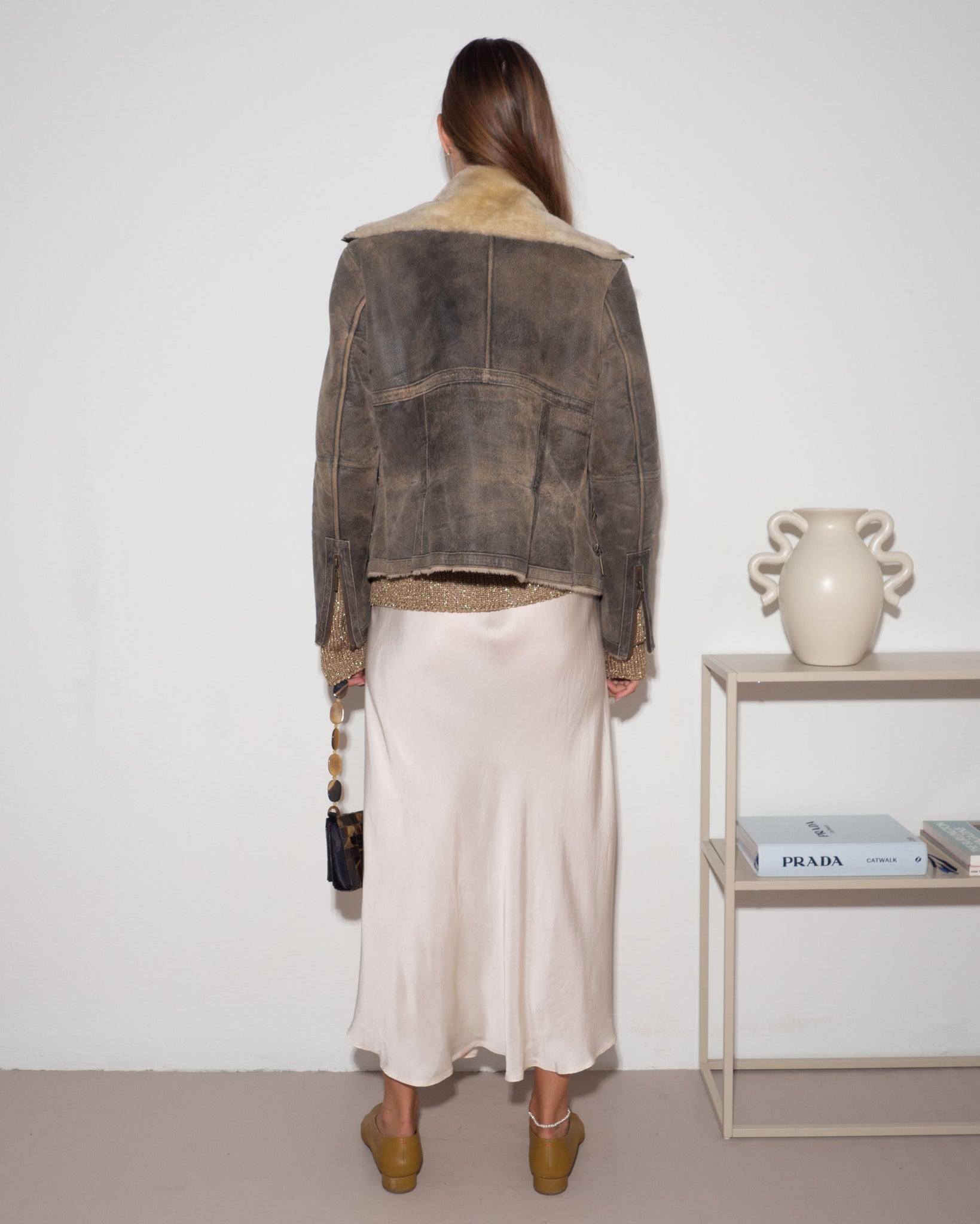 Shearling Biker Jacket