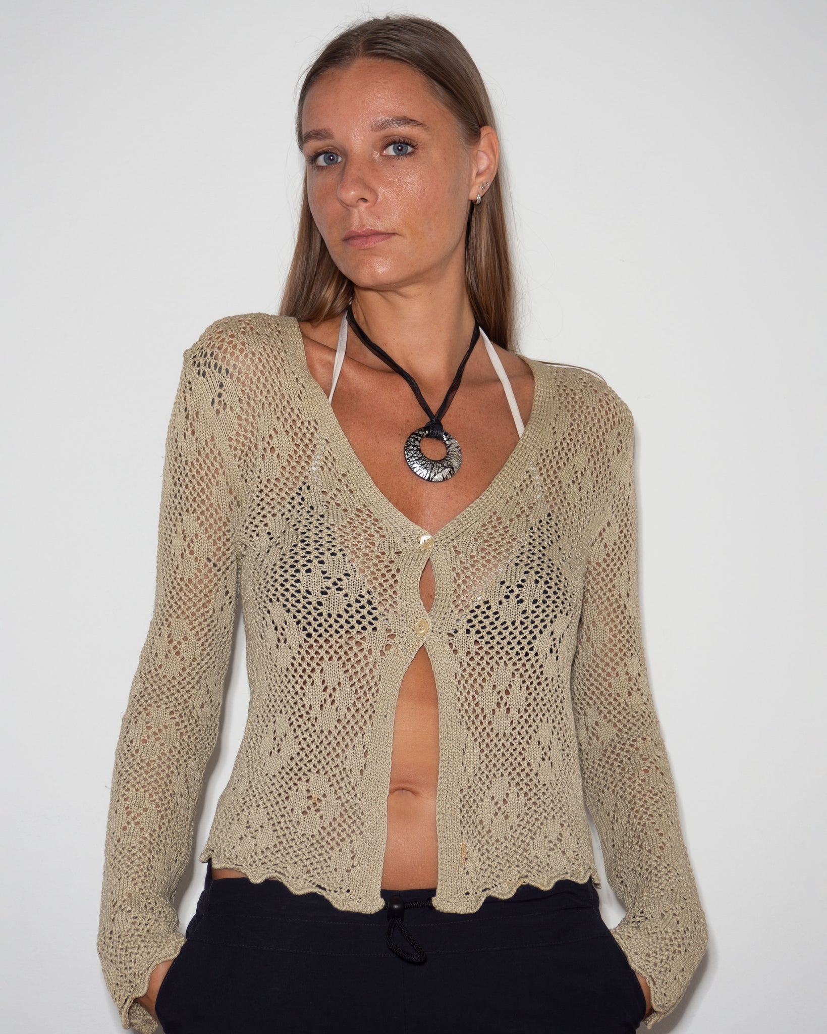 Benetton Crochet Cardigan