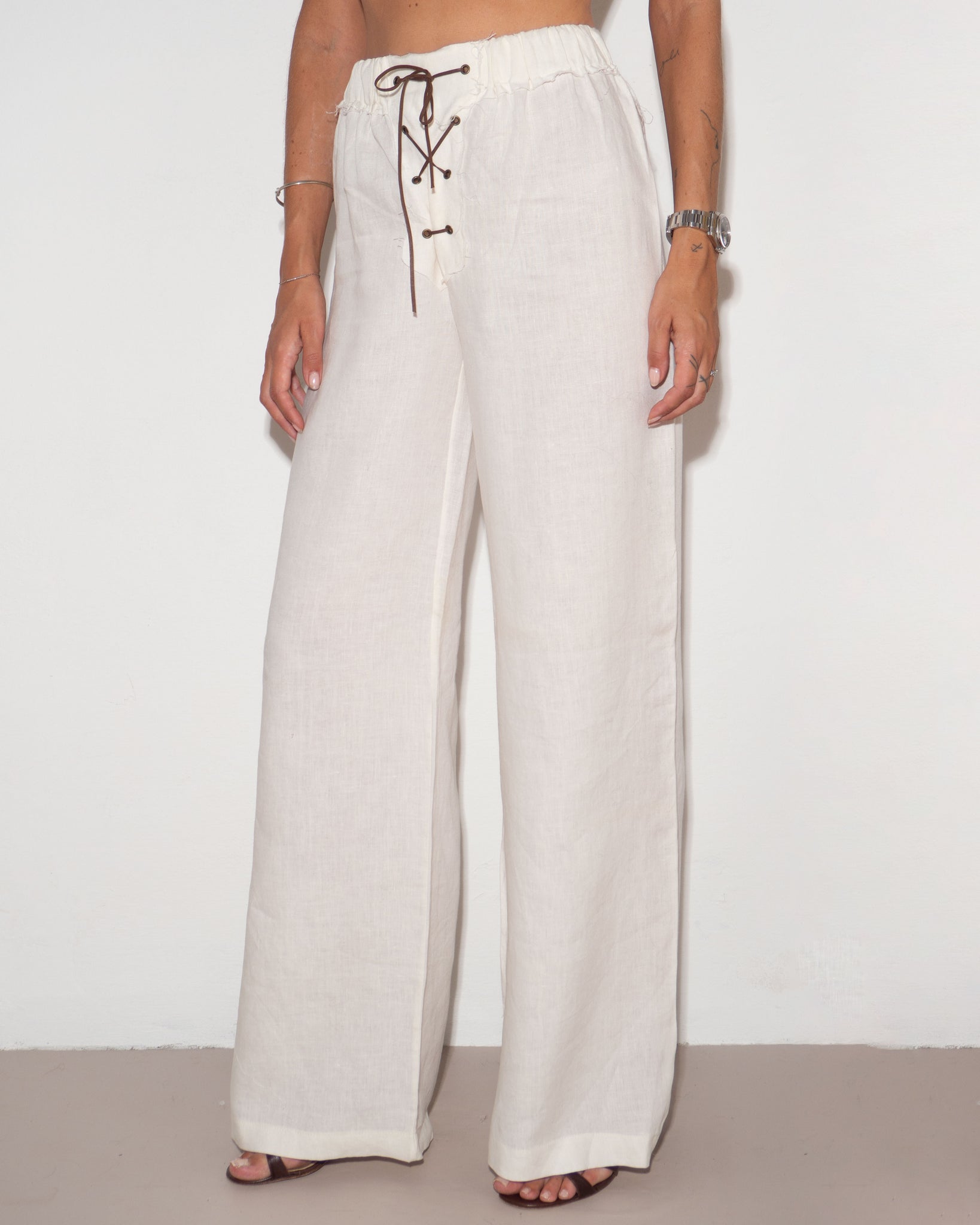Linen Palazzo Pants