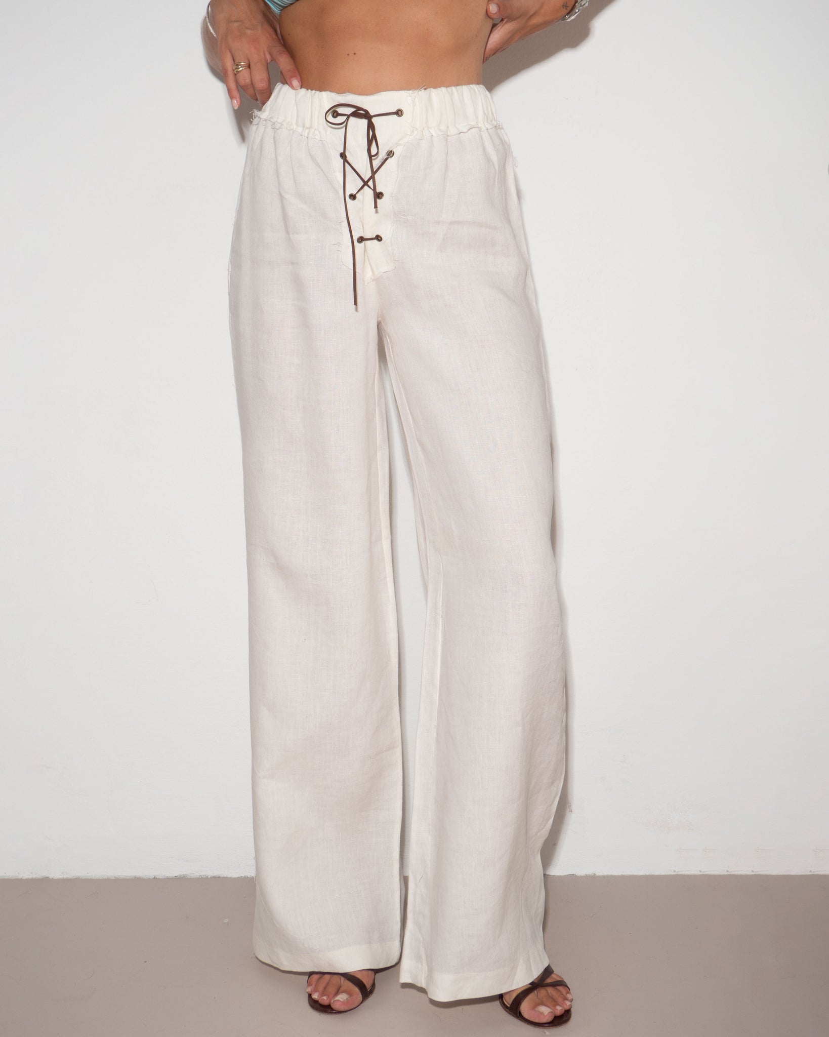 Linen Palazzo Pants