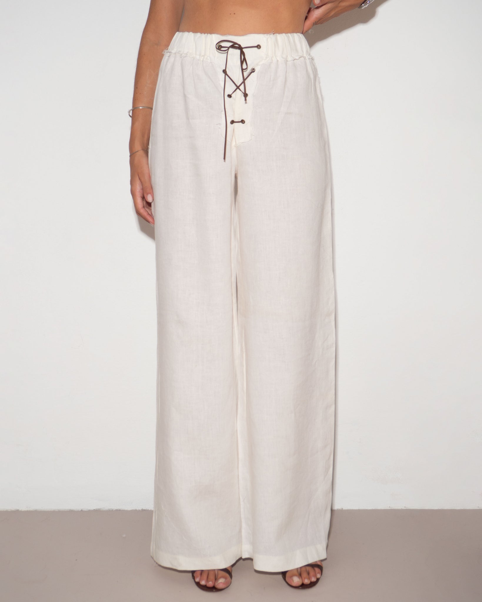 Linen Palazzo Pants