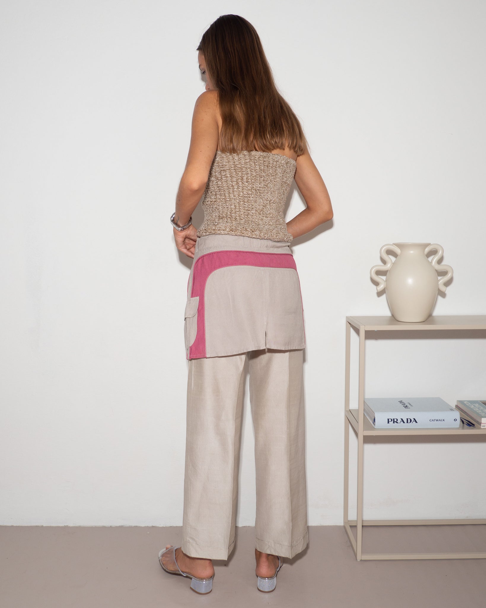 Linen Cargo Skirt