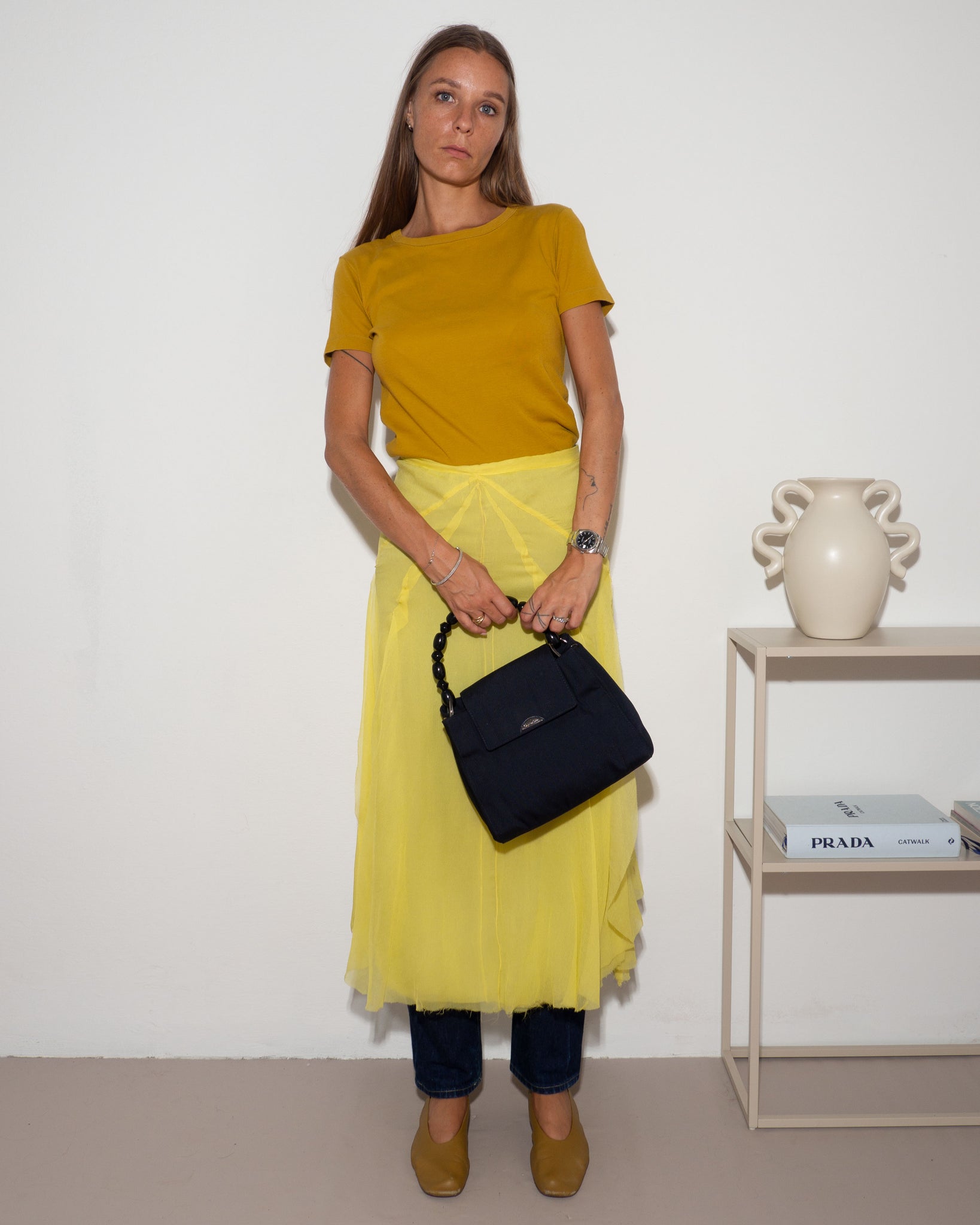Alessandro Dell'Acqua Silk Skirt