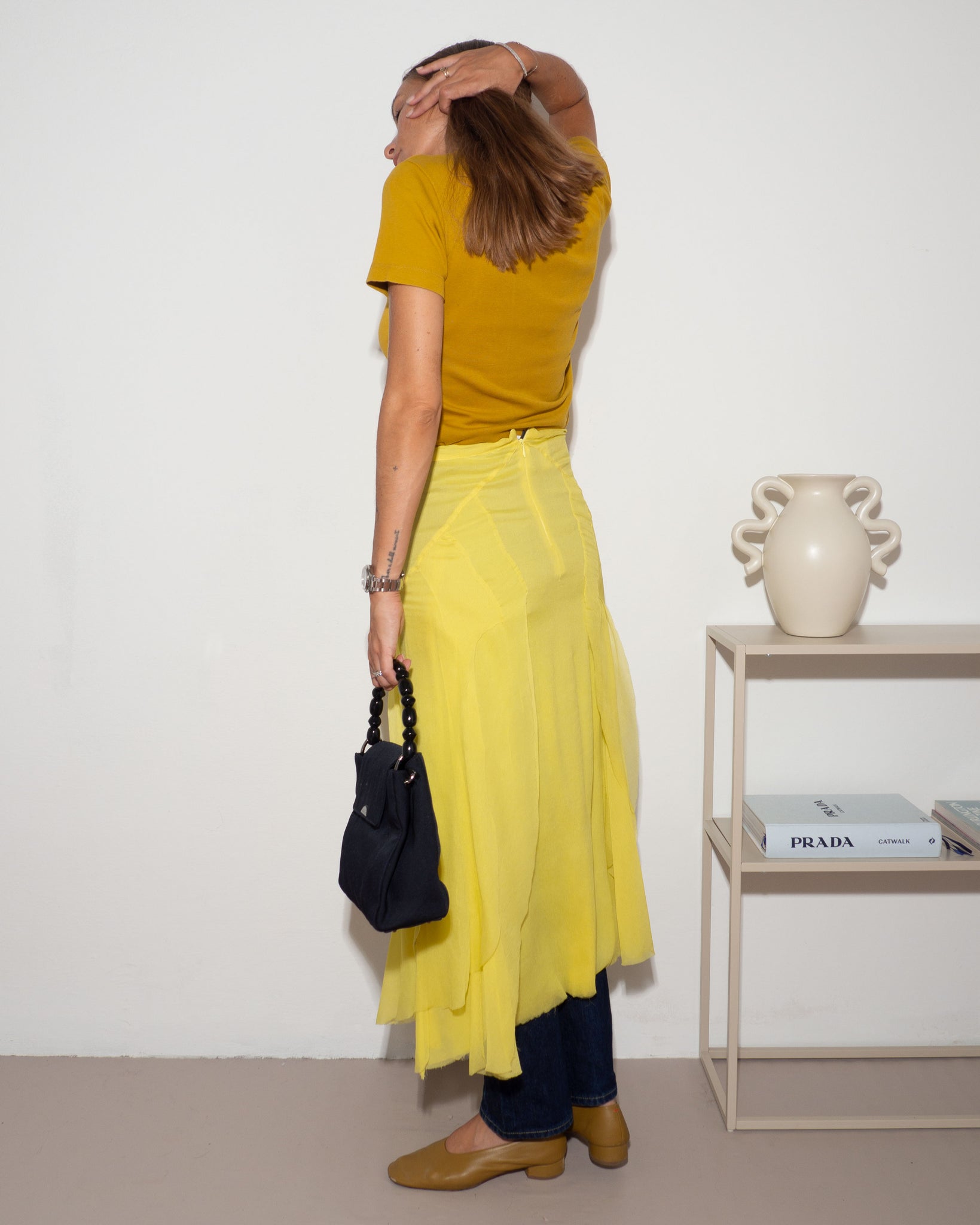 Alessandro Dell'Acqua Silk Skirt