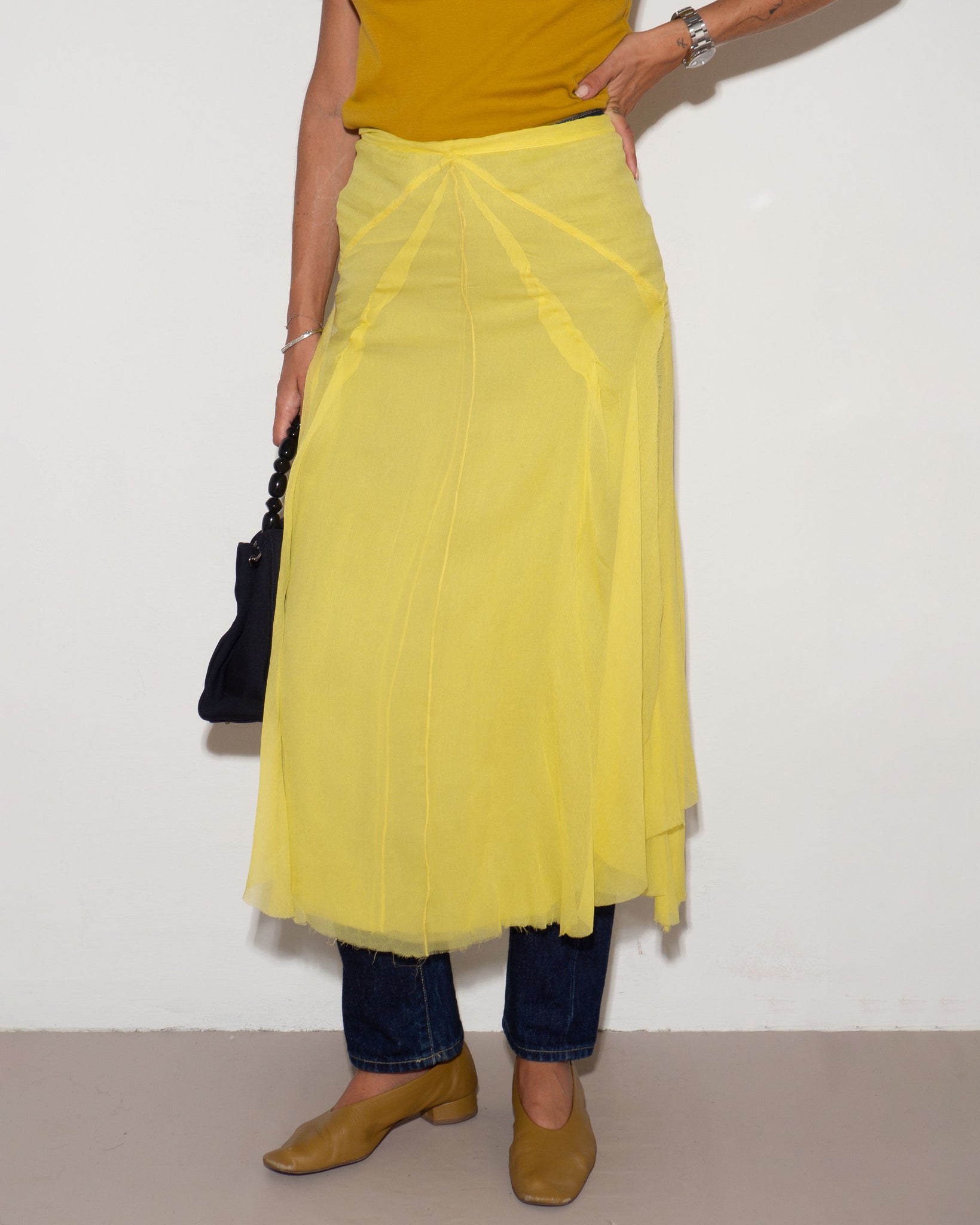 Alessandro Dell'Acqua Silk Skirt