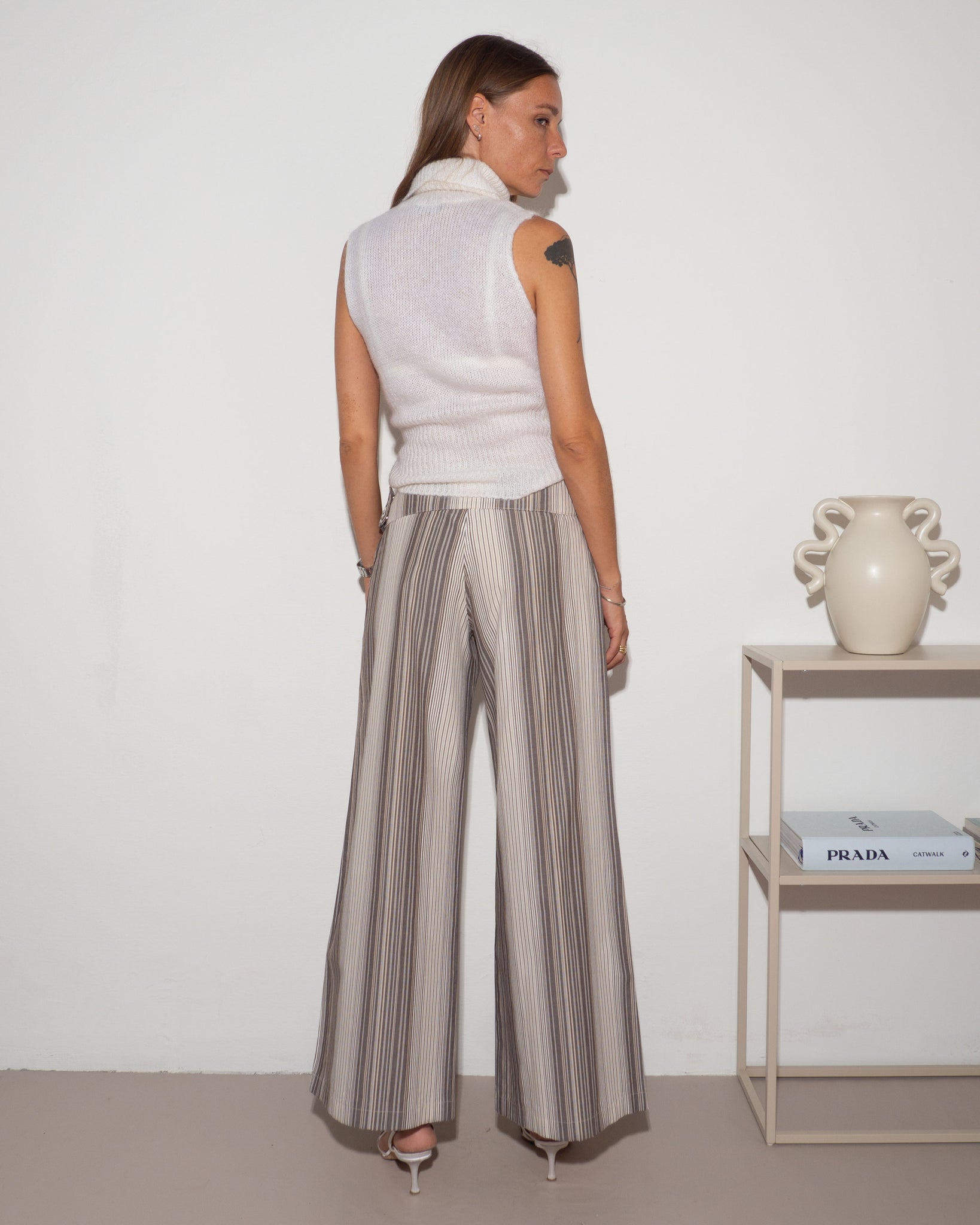 Striped Cotton Pants