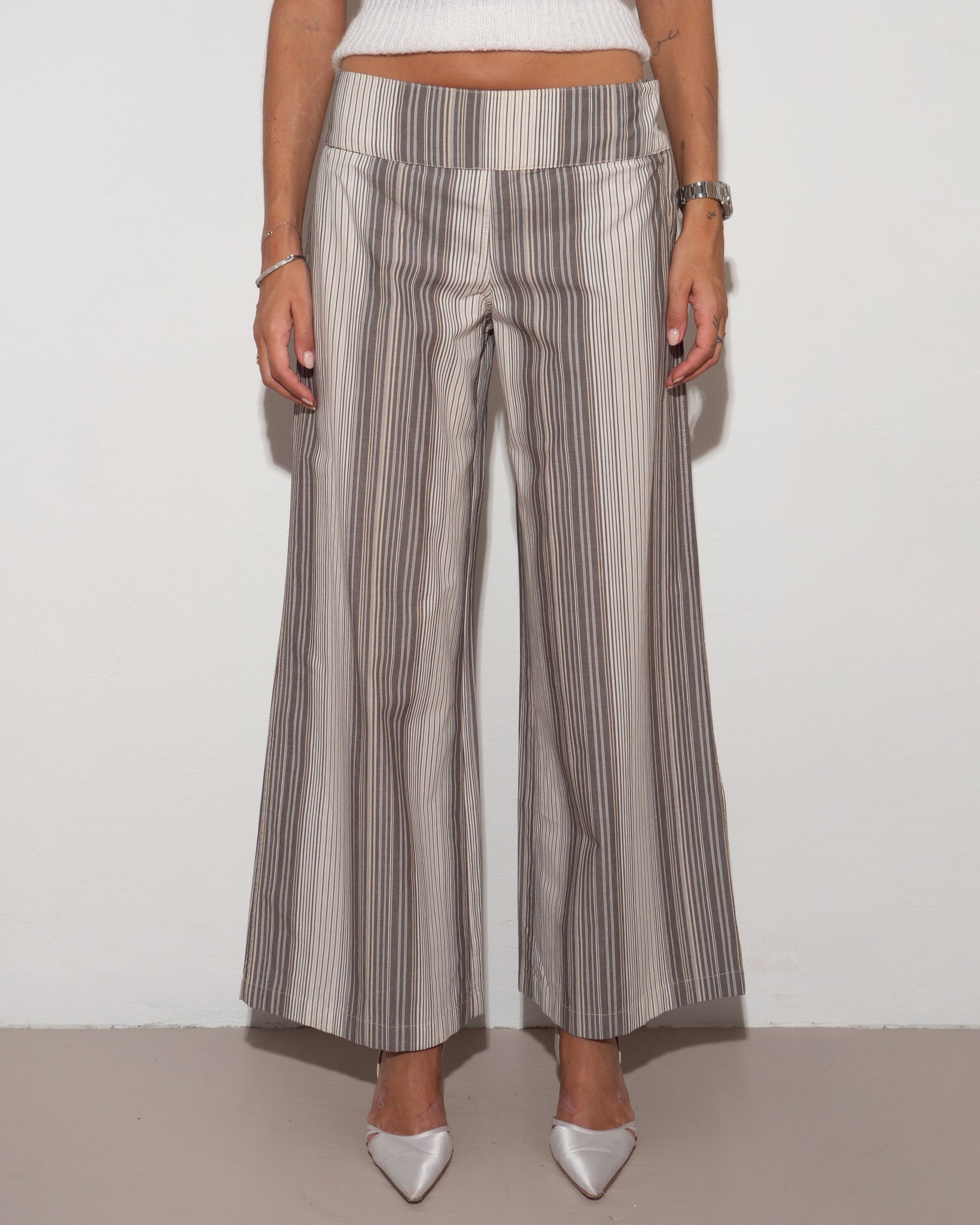 Striped Cotton Pants