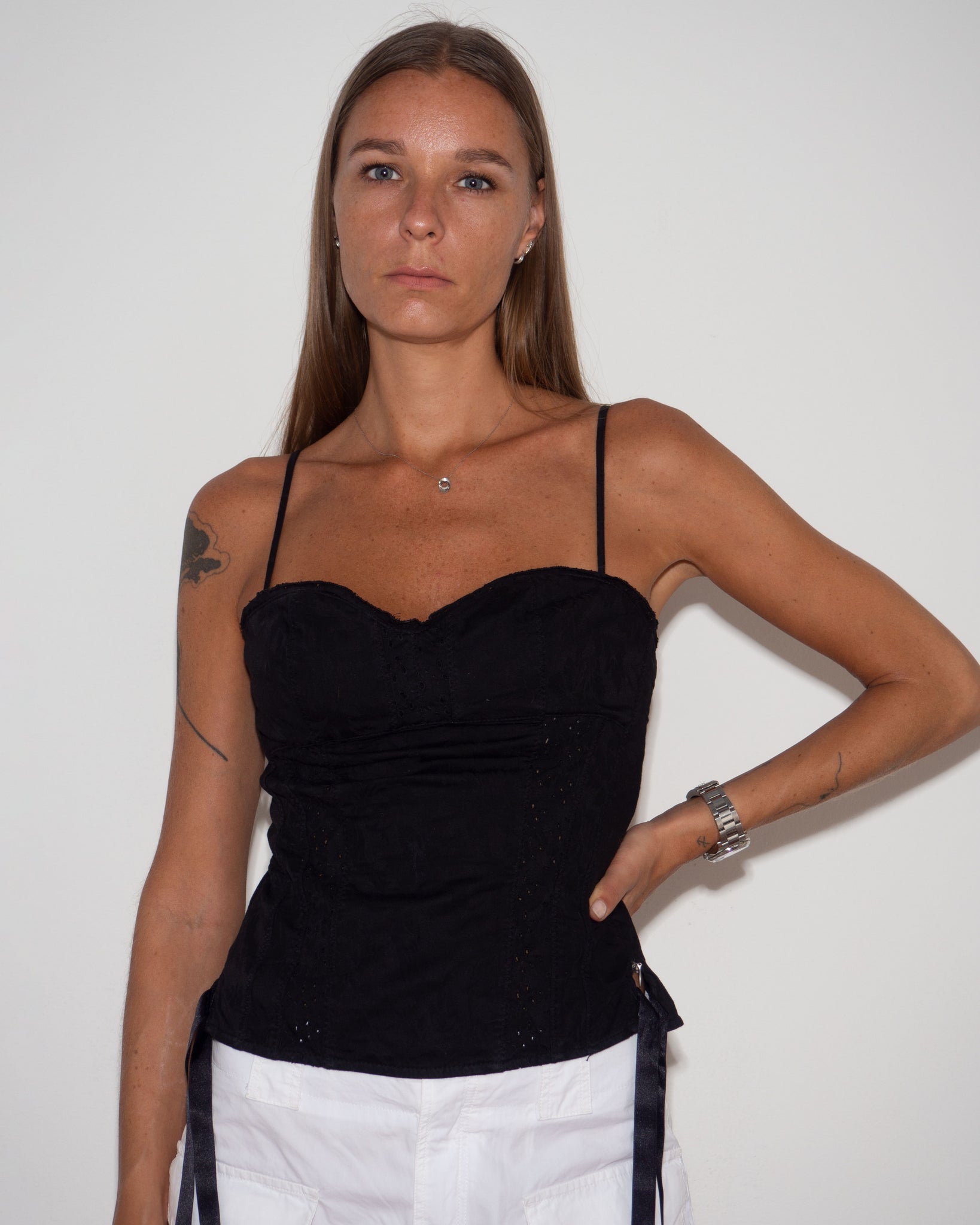 Broderie Anglaise Bustier