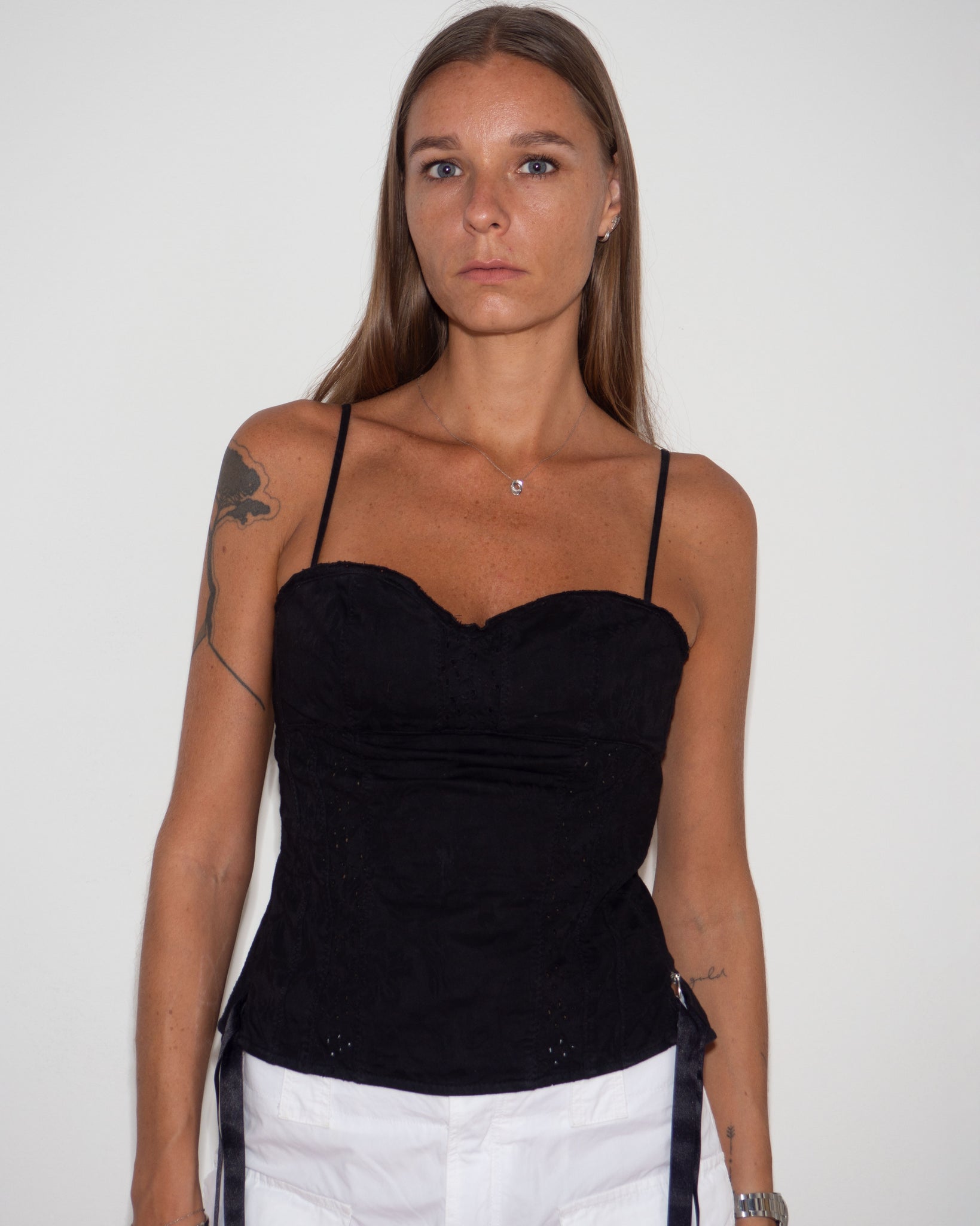 Broderie Anglaise Bustier