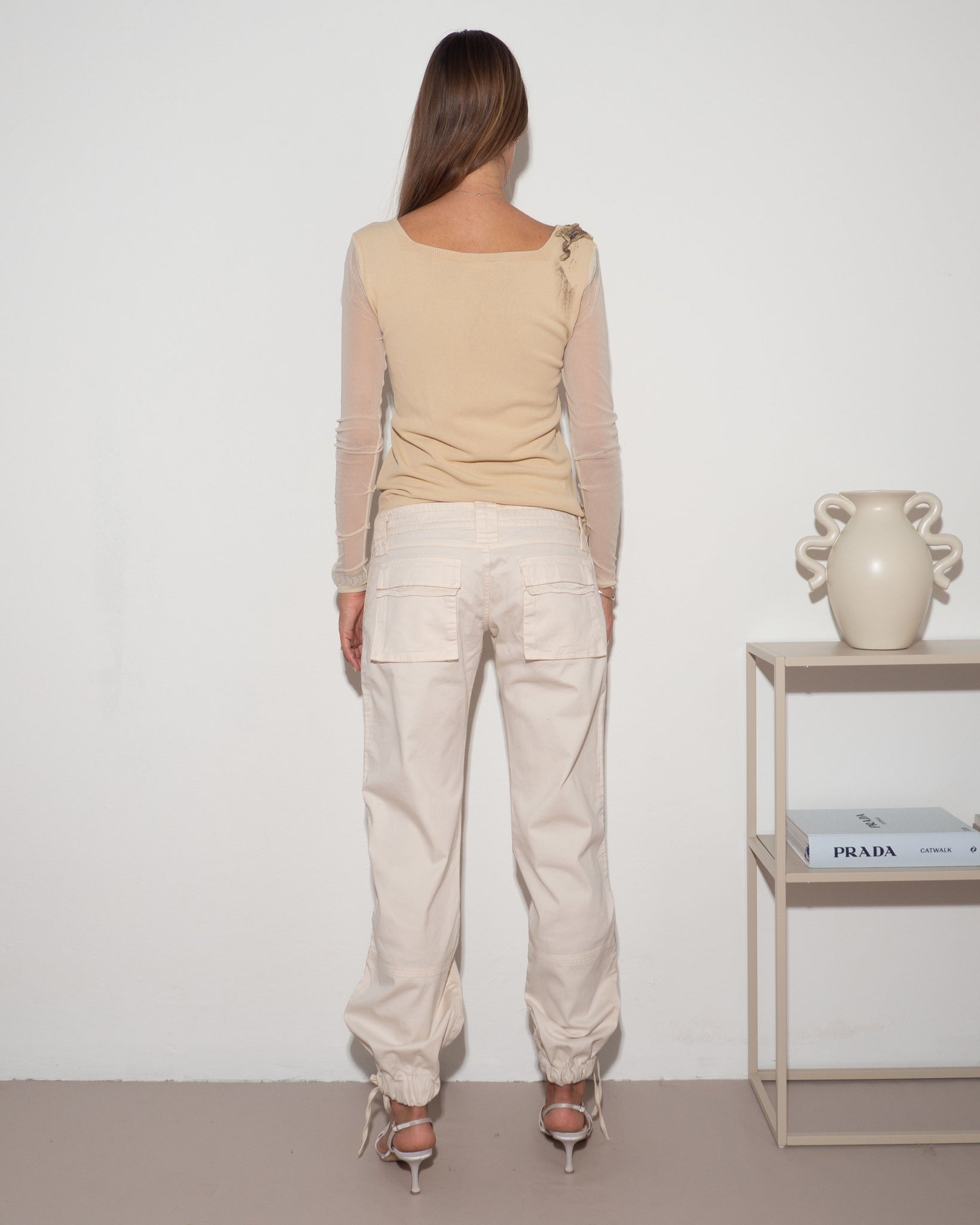 Drawstring Low Rise Pants
