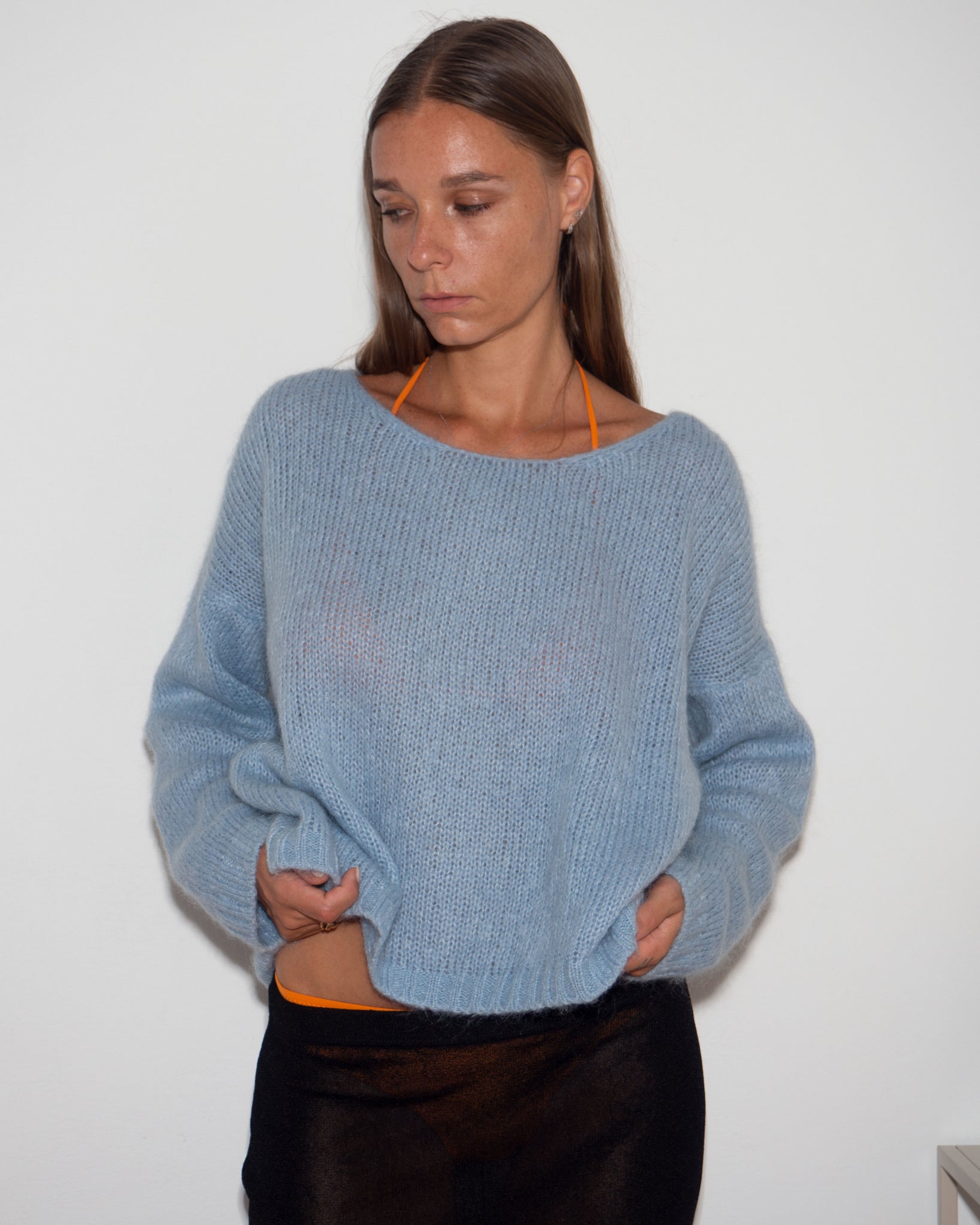 Blue Knitted Sweater