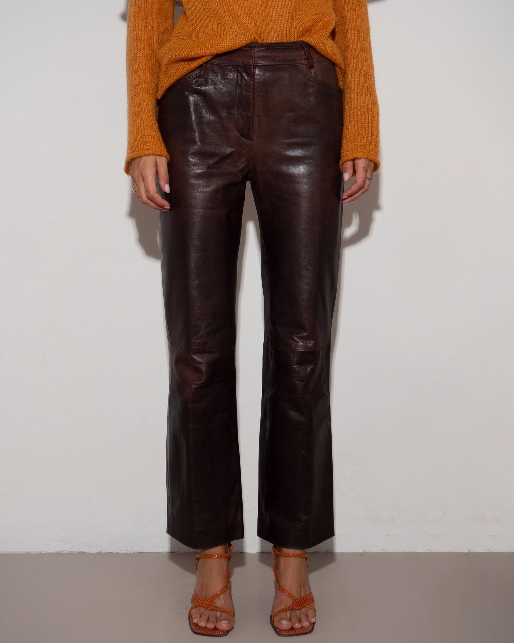 Cerruti 1881 Leather Pants