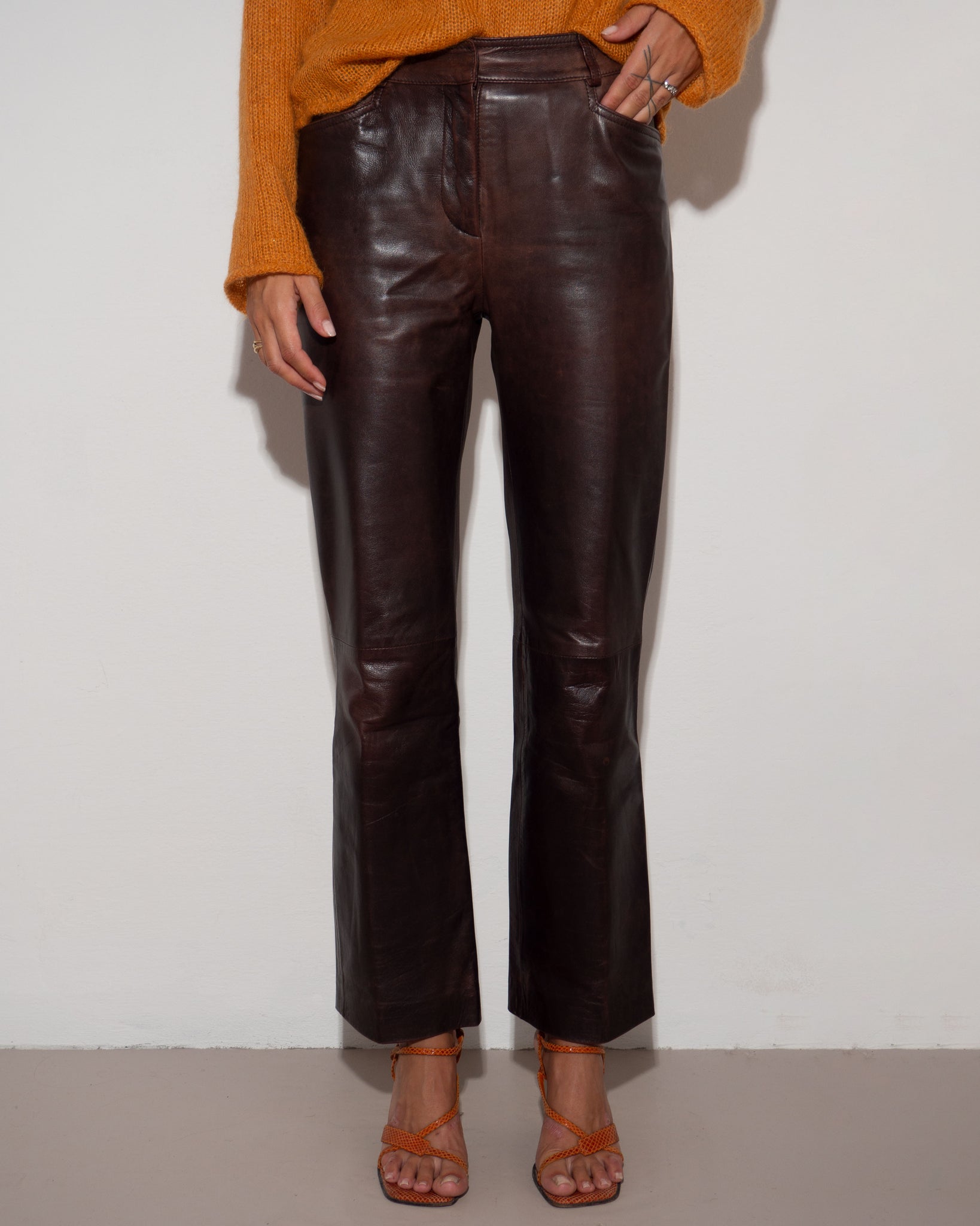 Cerruti 1881 Leather Pants