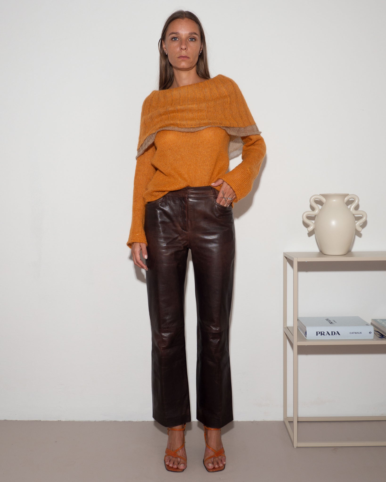 Cerruti 1881 Leather Pants
